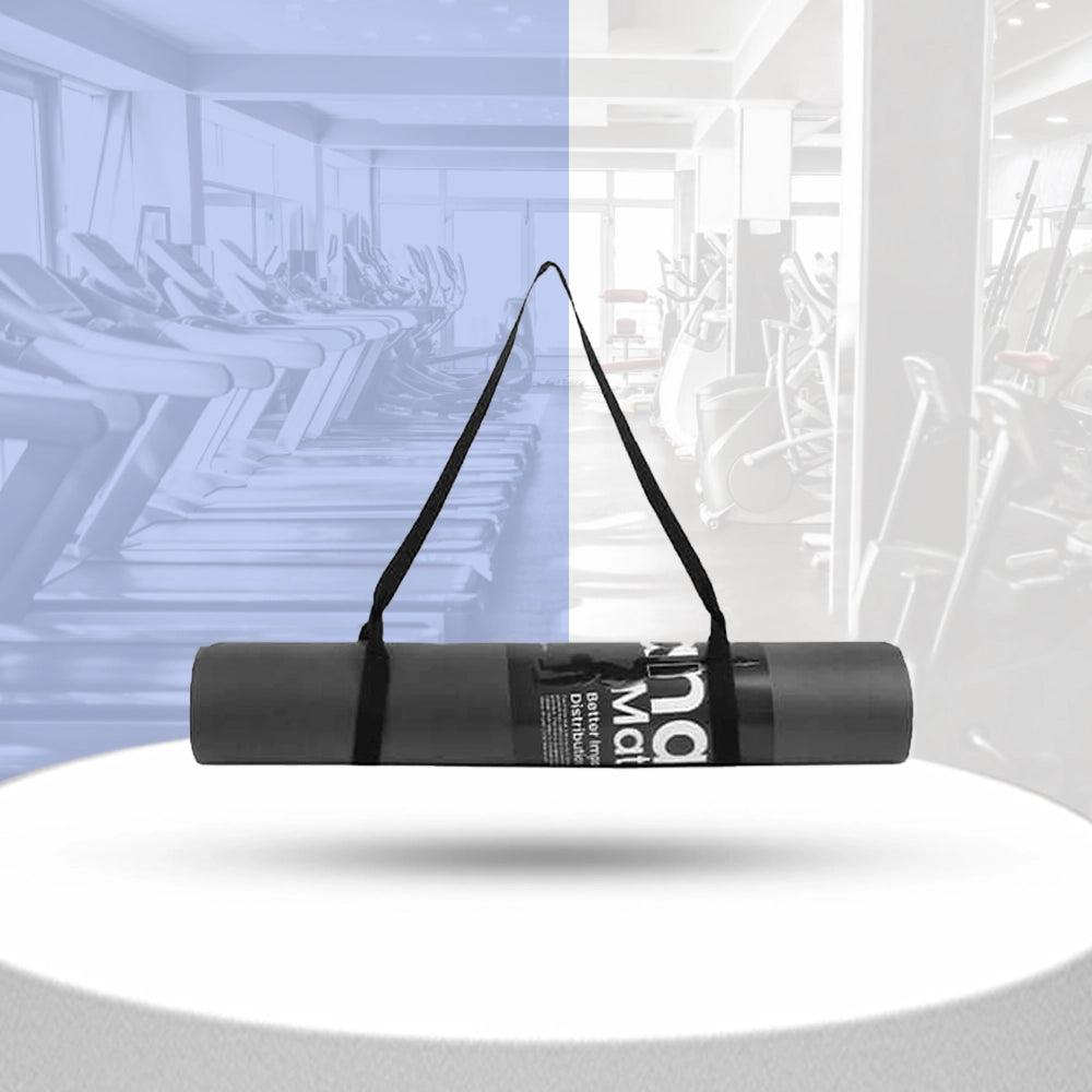 The Cube Prana PU Yoga Mat 4.5MM - Charcoal/Olive Grove/Nirvana Blue