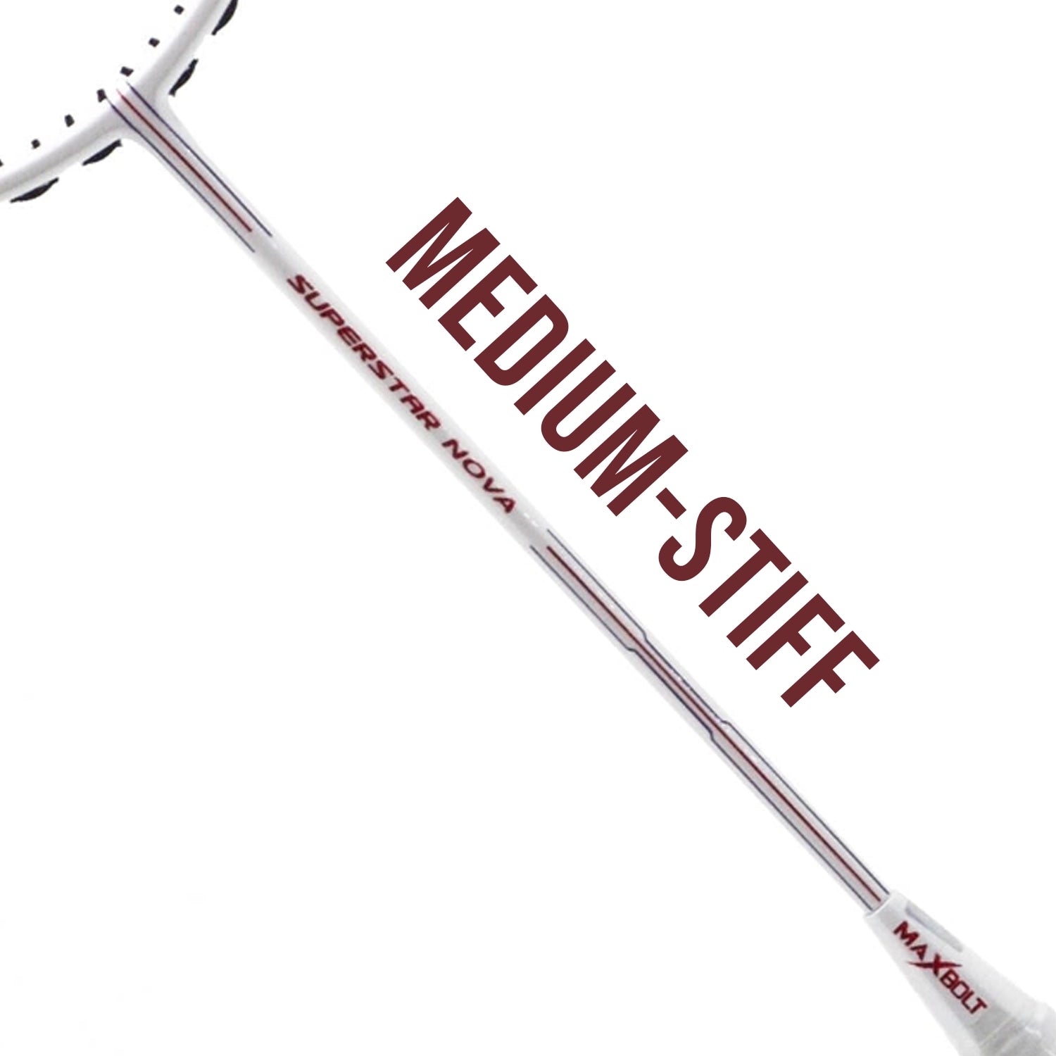 Maxbolt Super Star Nova Badminton Racket - White