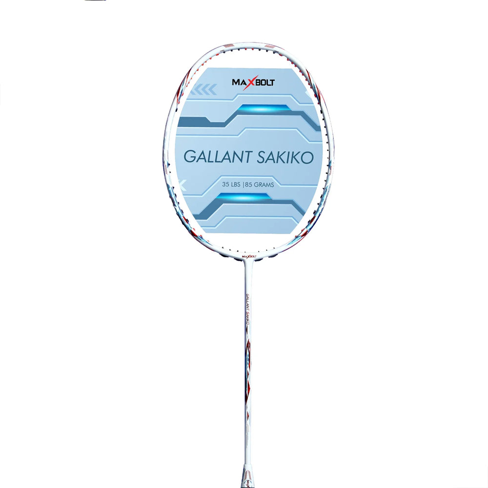 Maxbolt Gallant Sakiko Badminton Racket (White/ Black) - InstaSport