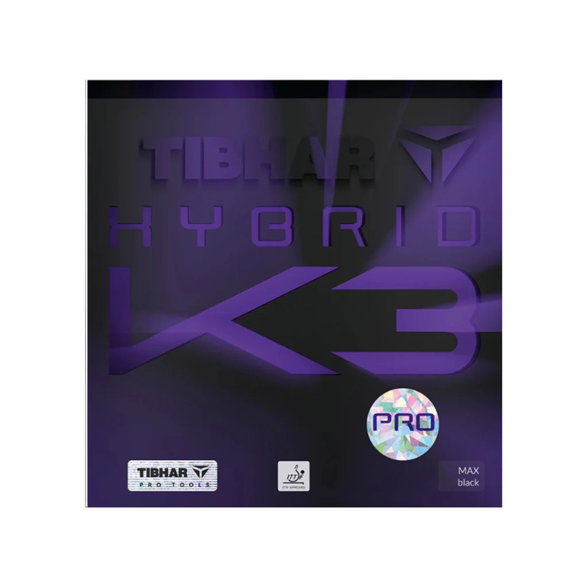 Tibhar Hybrid K3 Max Table Tennis Racquet Rubber - Black