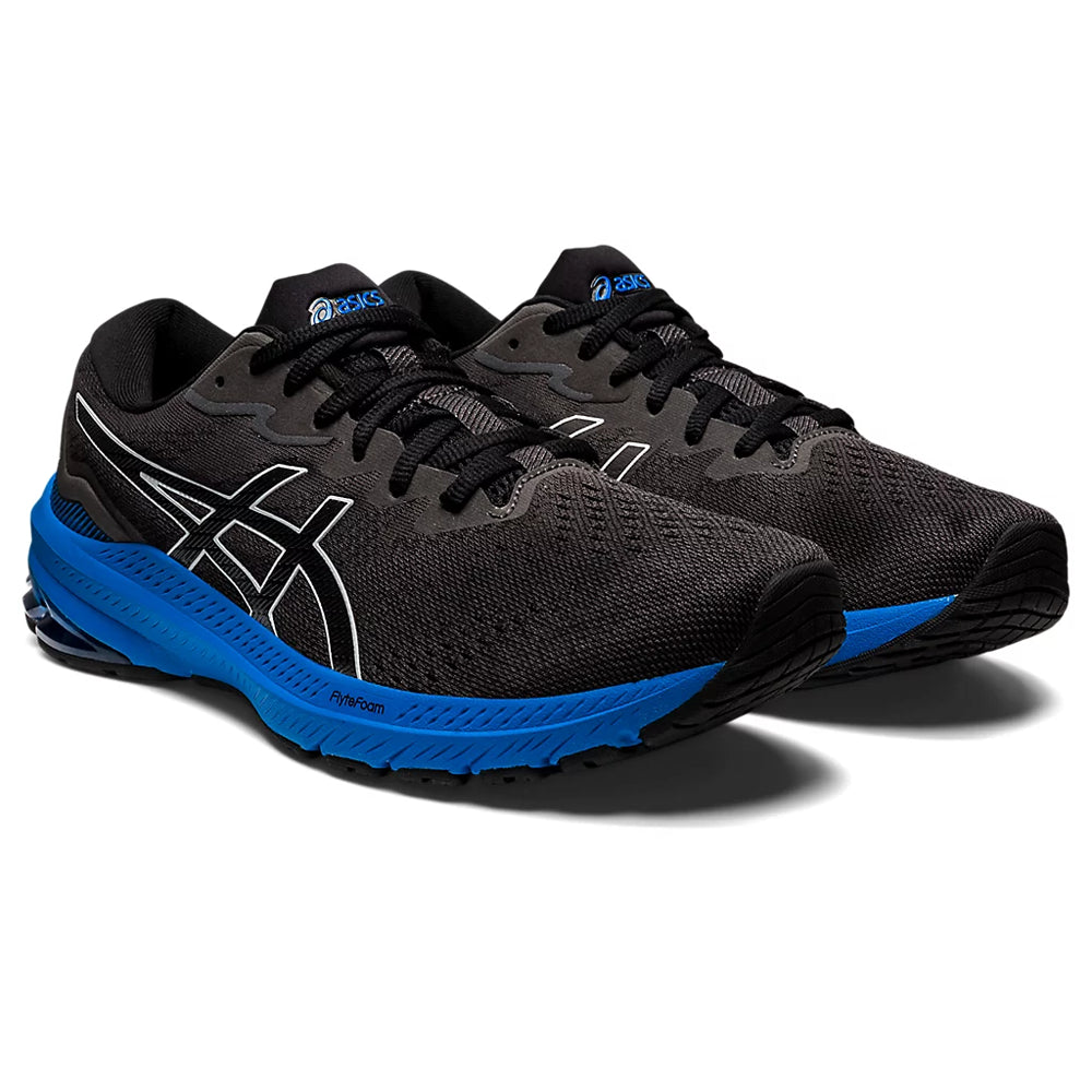 ASICS GT-1000 11 (M) - BLACK/ELECTRIC BLUE RUNNING SHOES - InstaSport