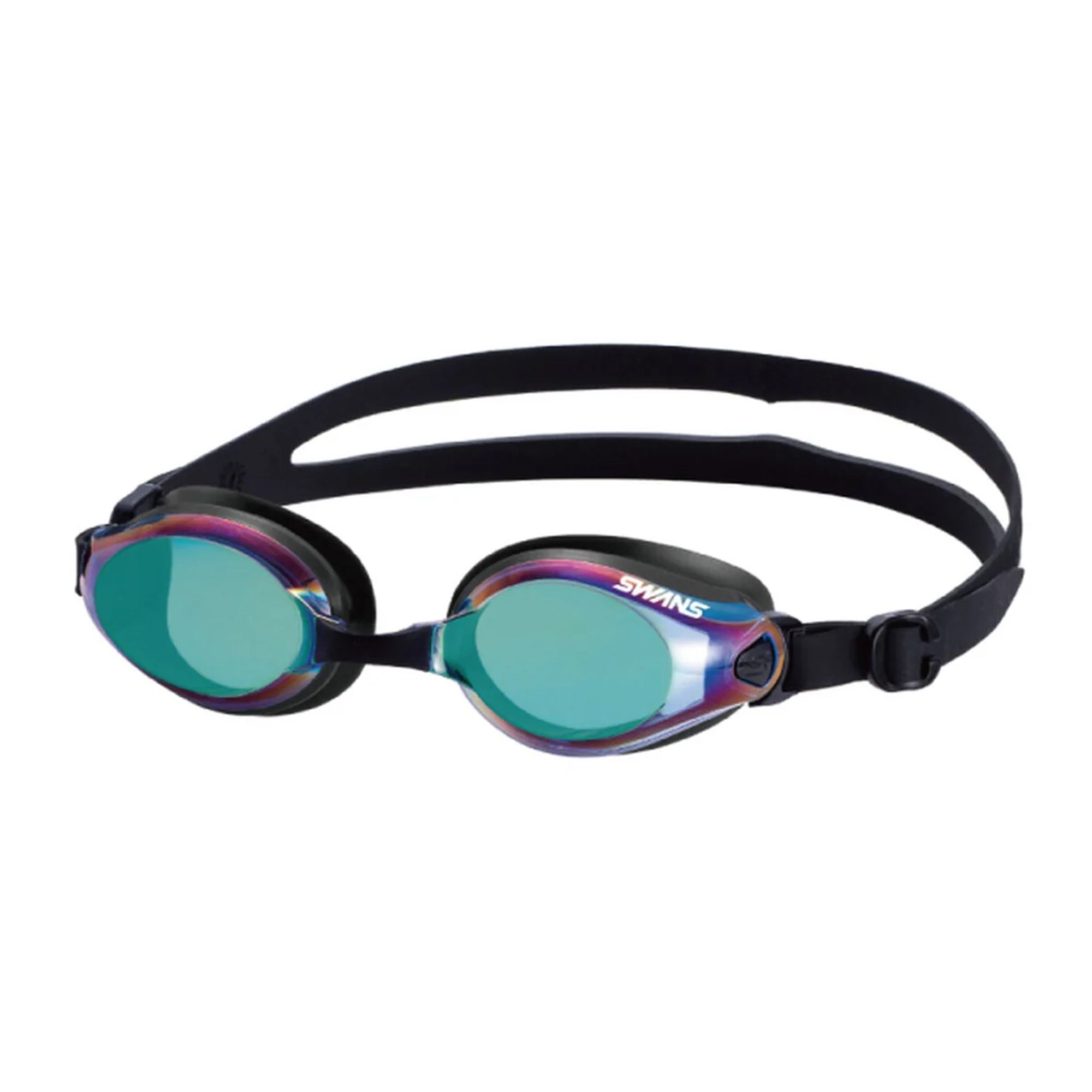 Swans SW-45MEM Swimming Goggle (Navy - Emerald Mirror)