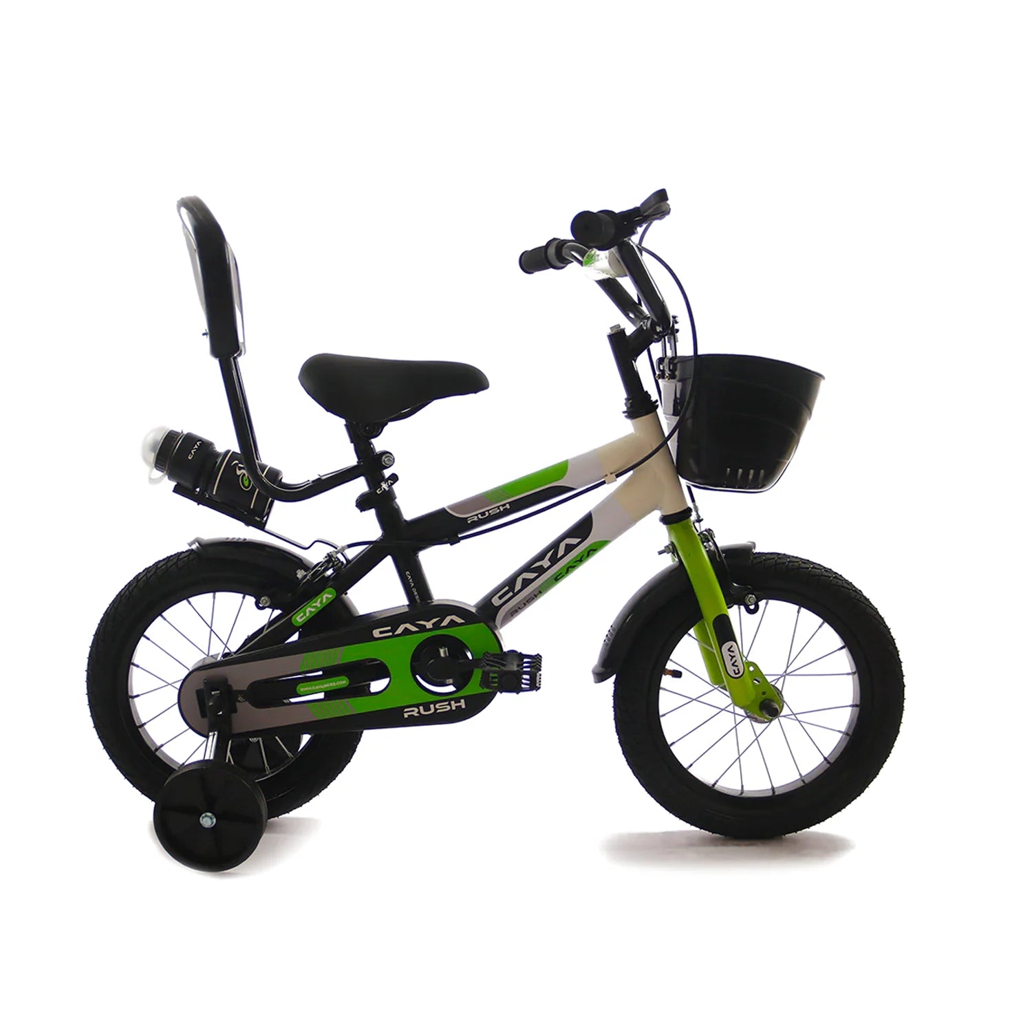 Caya Rush 14 Unisex Freeride Kids Bike - Green