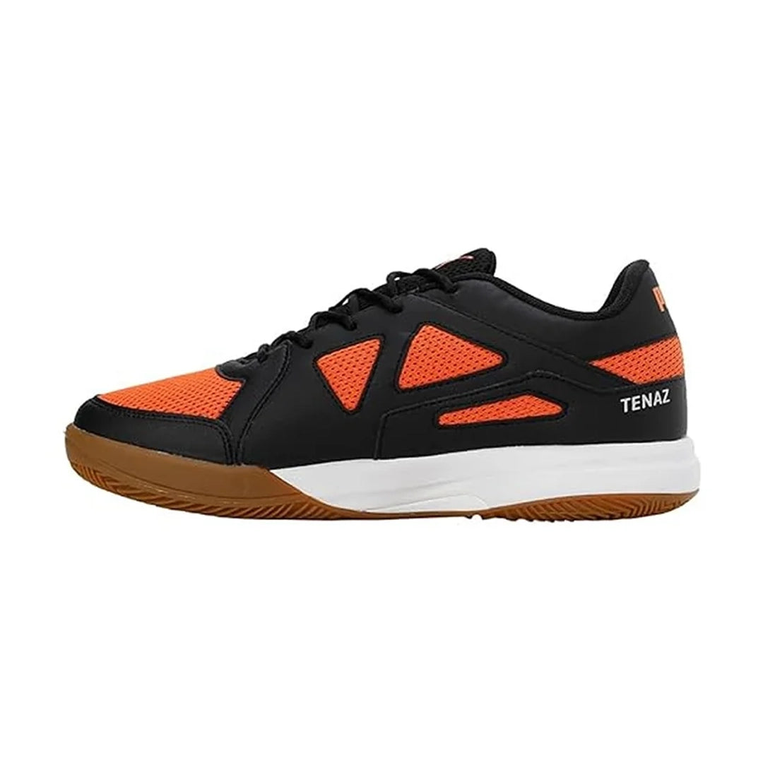 Puma Men's Deuce Indoor Shoe (Black-Vibrant Orange-Silver) 10760403