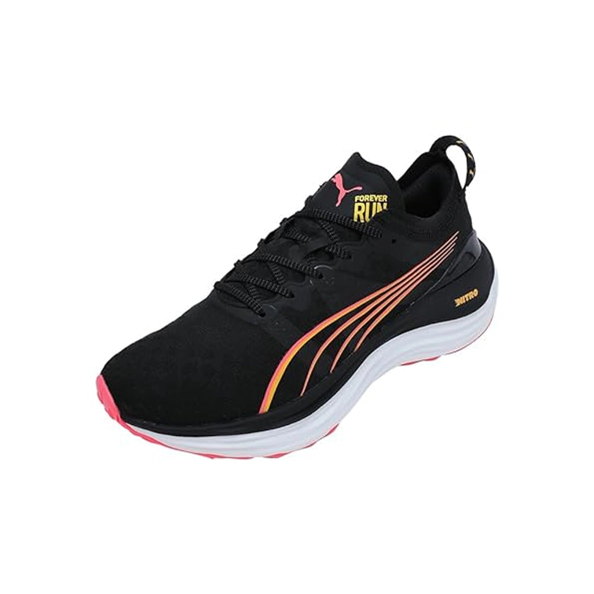 Puma Forever Run NITRO™ Women's Running Shoes (Black-Sunset Glow-Sun Stream) 37775819