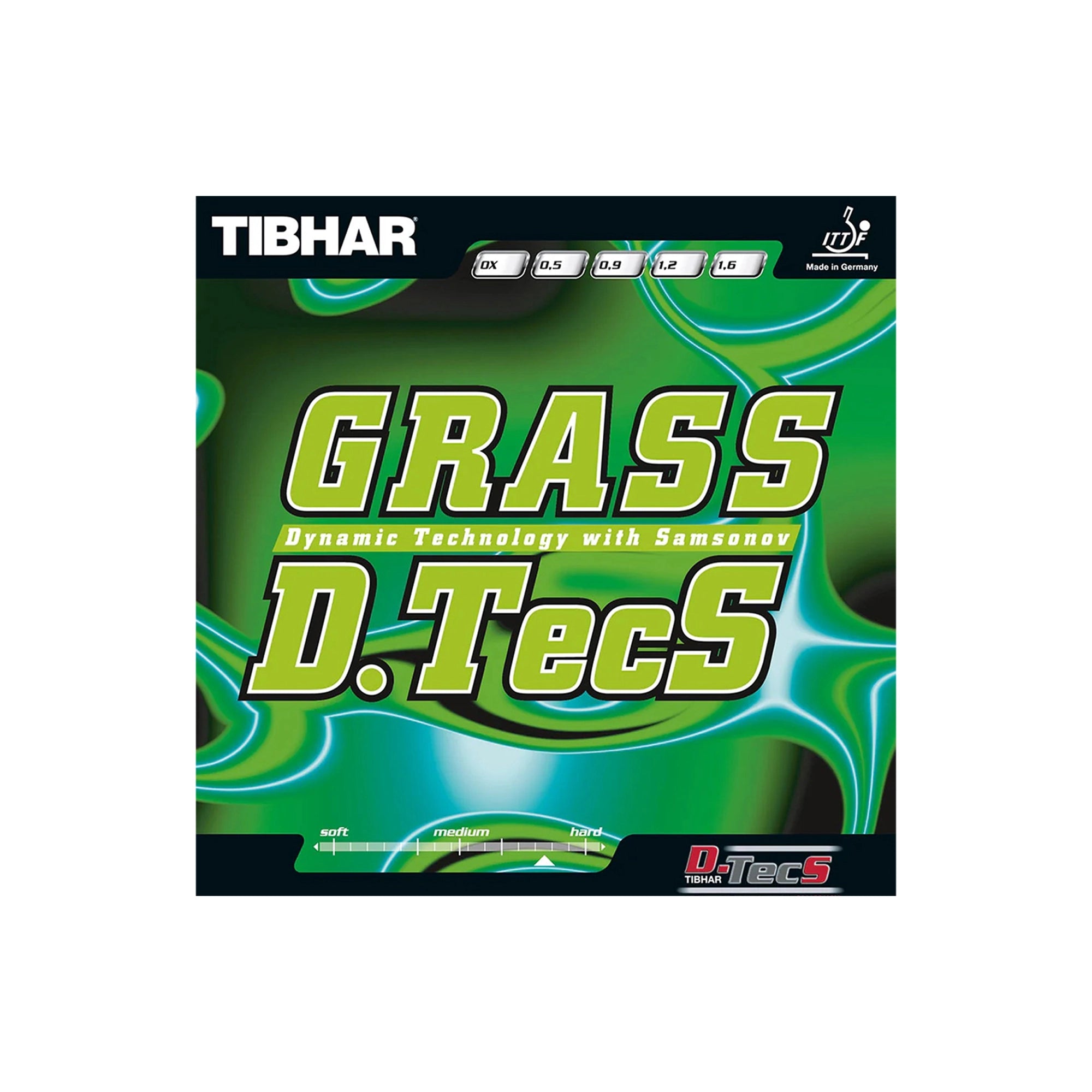 Tibhar Grass D Tech OX Table Tennis Racquet Rubber - Red