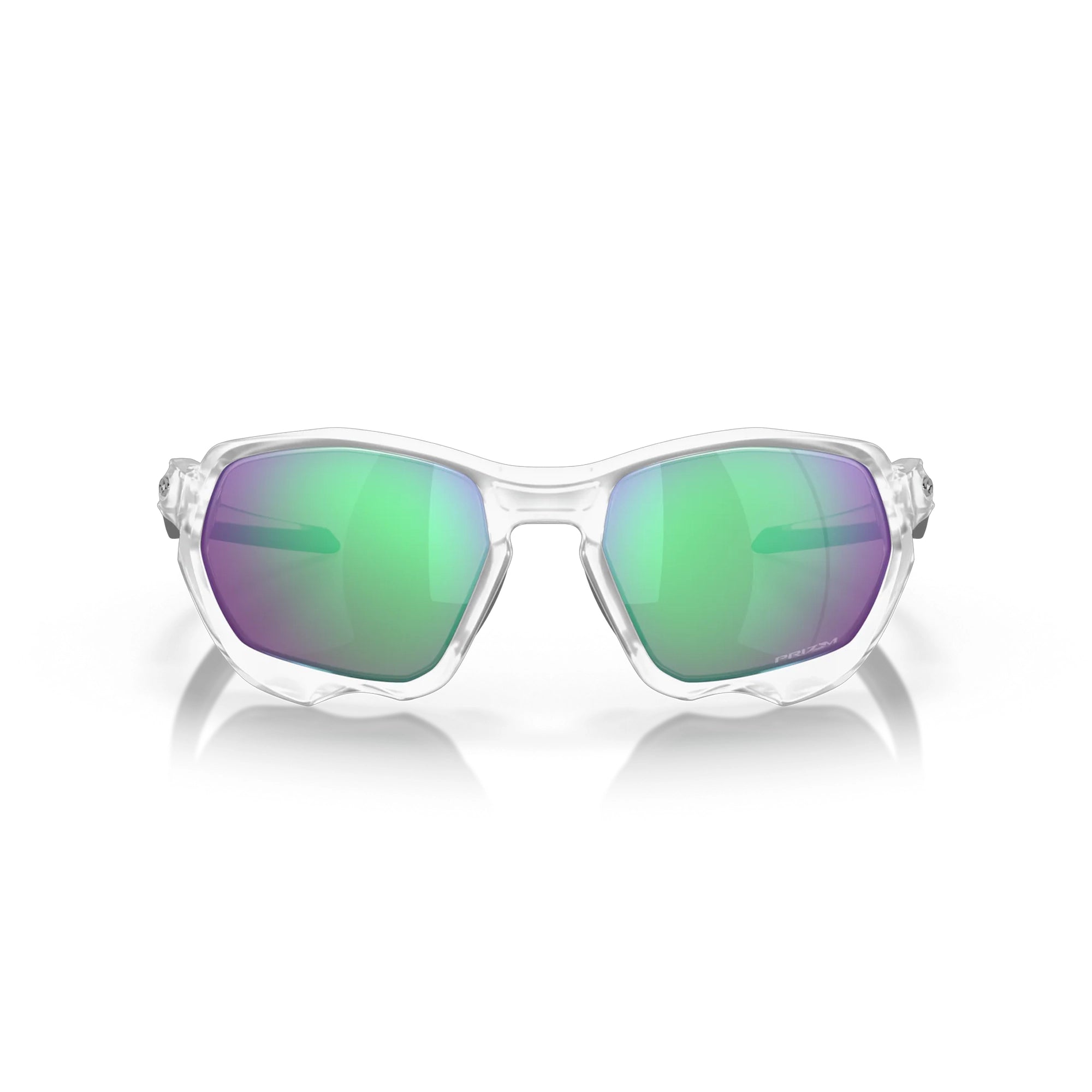 Oakley Plazma Matte Clear Prizm Road Jade Sunglass - InstaSport