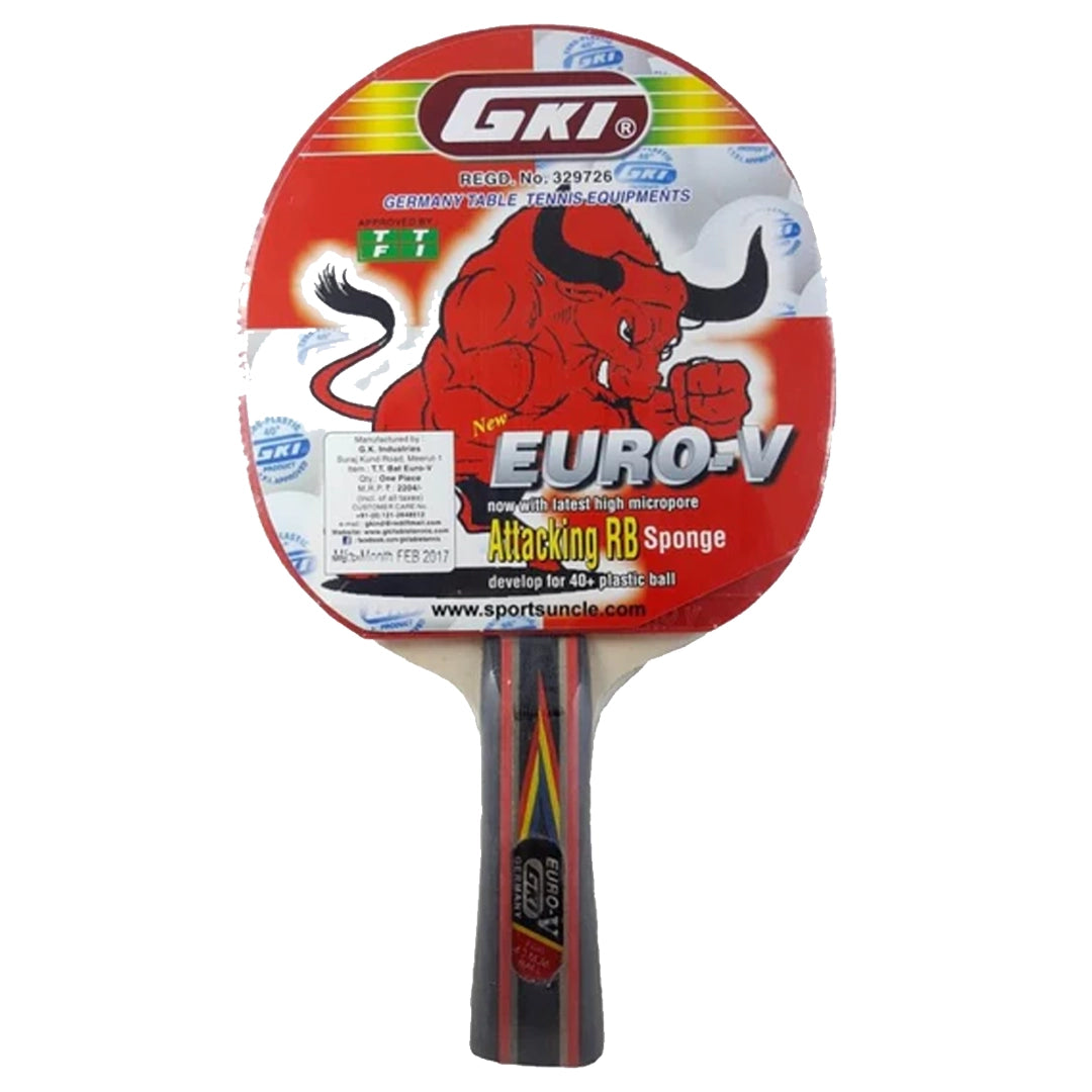 GKI Euro V Table Tennis Bat with Cover