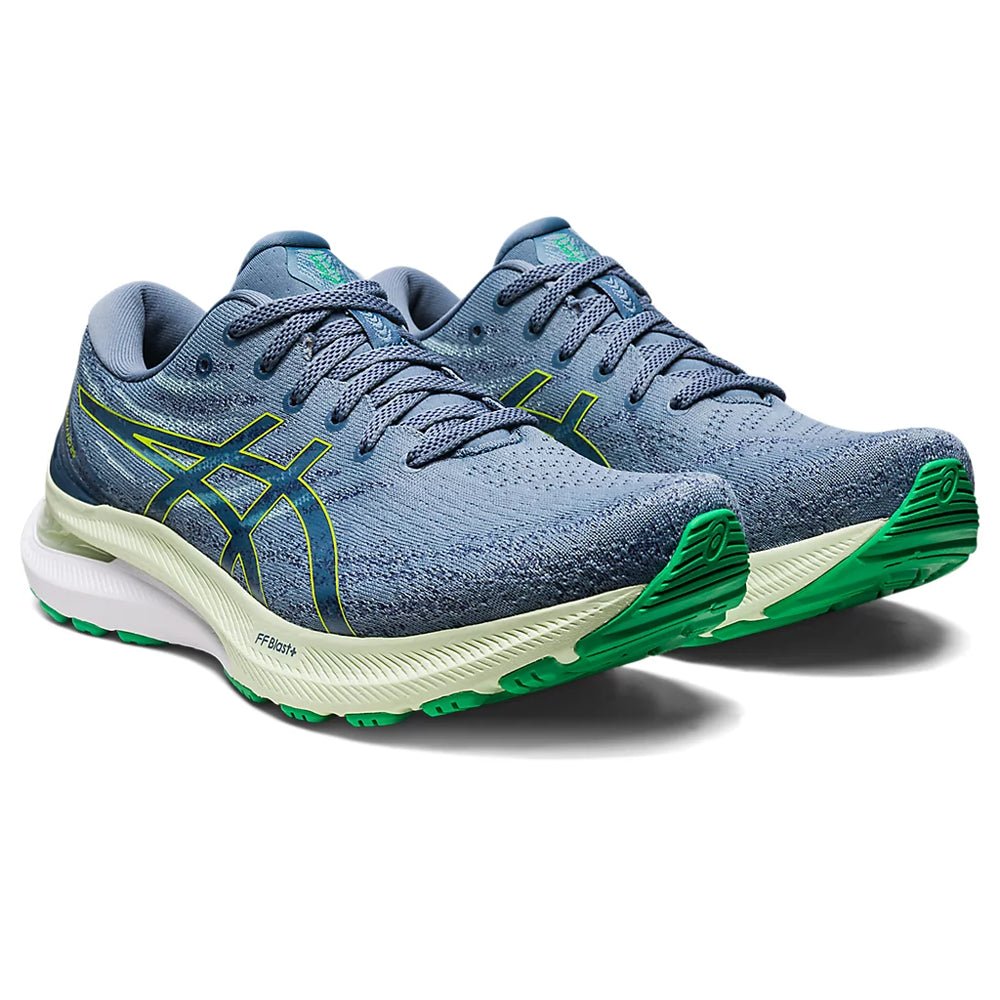 ASICS GEL-KAYANO 29 (M) - STEEL BLUE/LIME ZEST RUNNING SHOES - InstaSport