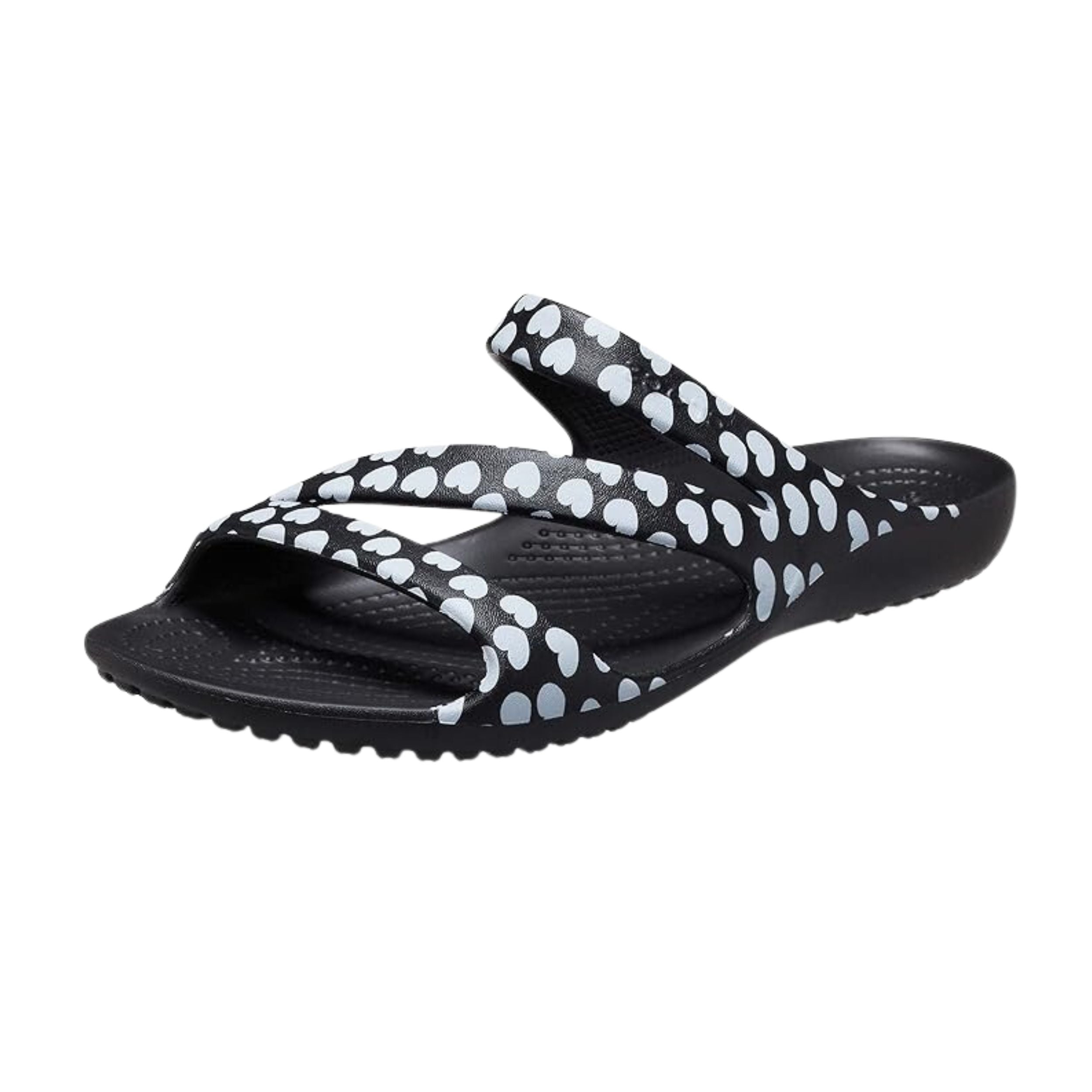 Crocs Women's Kadee II Retro Resort W Blk/WHI Sandal (Black, W5)