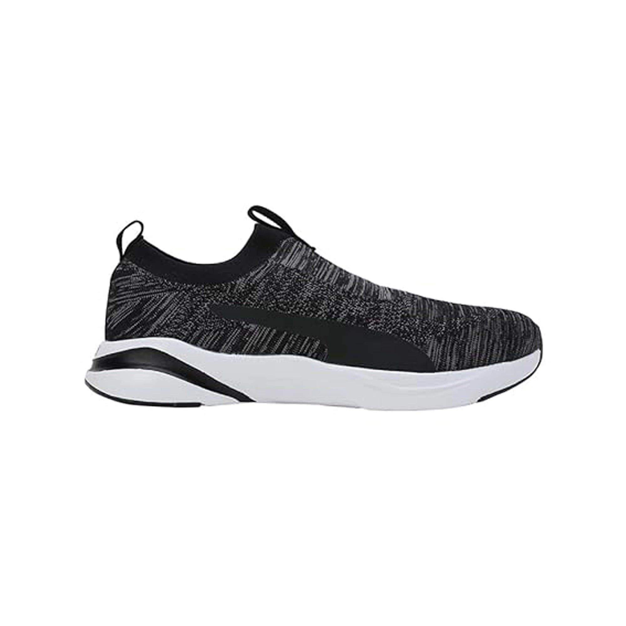 Puma Softride Rift Runlyn Knit Men's Slip-On Shoes (Black-Cool Dark Gray-Lemon Meringue) 31076601
