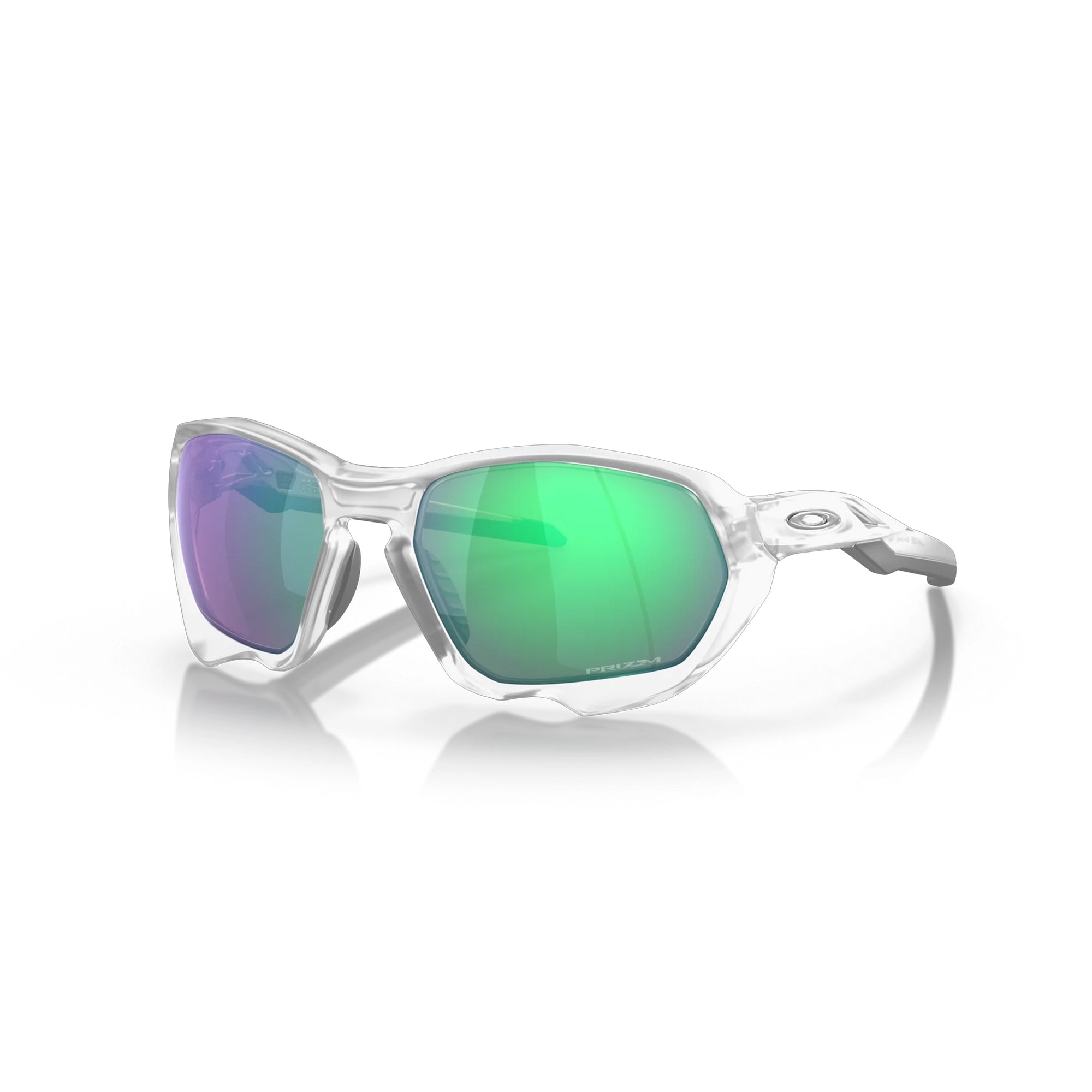 Oakley Plazma Matte Clear Prizm Road Jade Sunglass - InstaSport