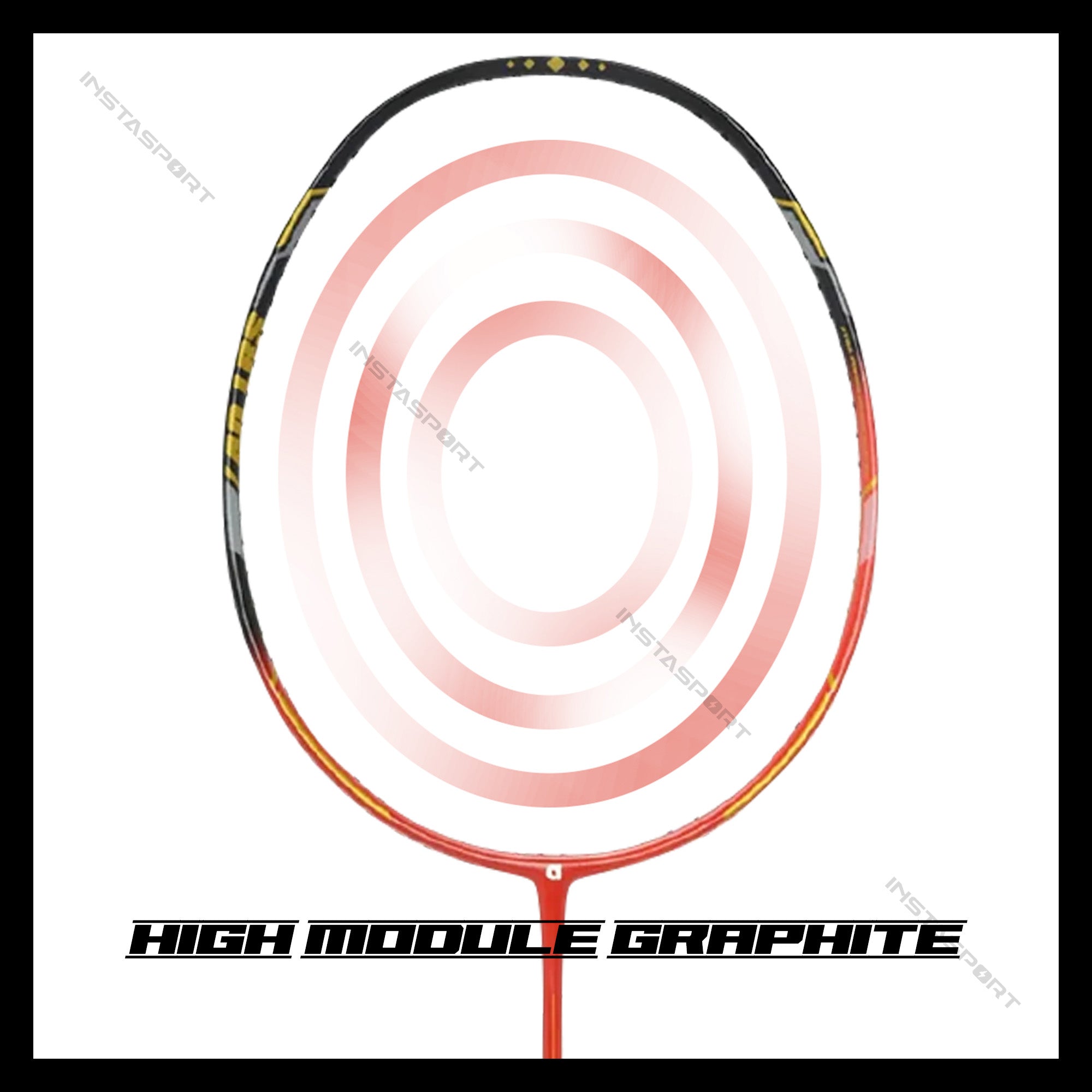 Apacs Finapi 232 XTRA Power Badminton Racket (Red Black) - InstaSport