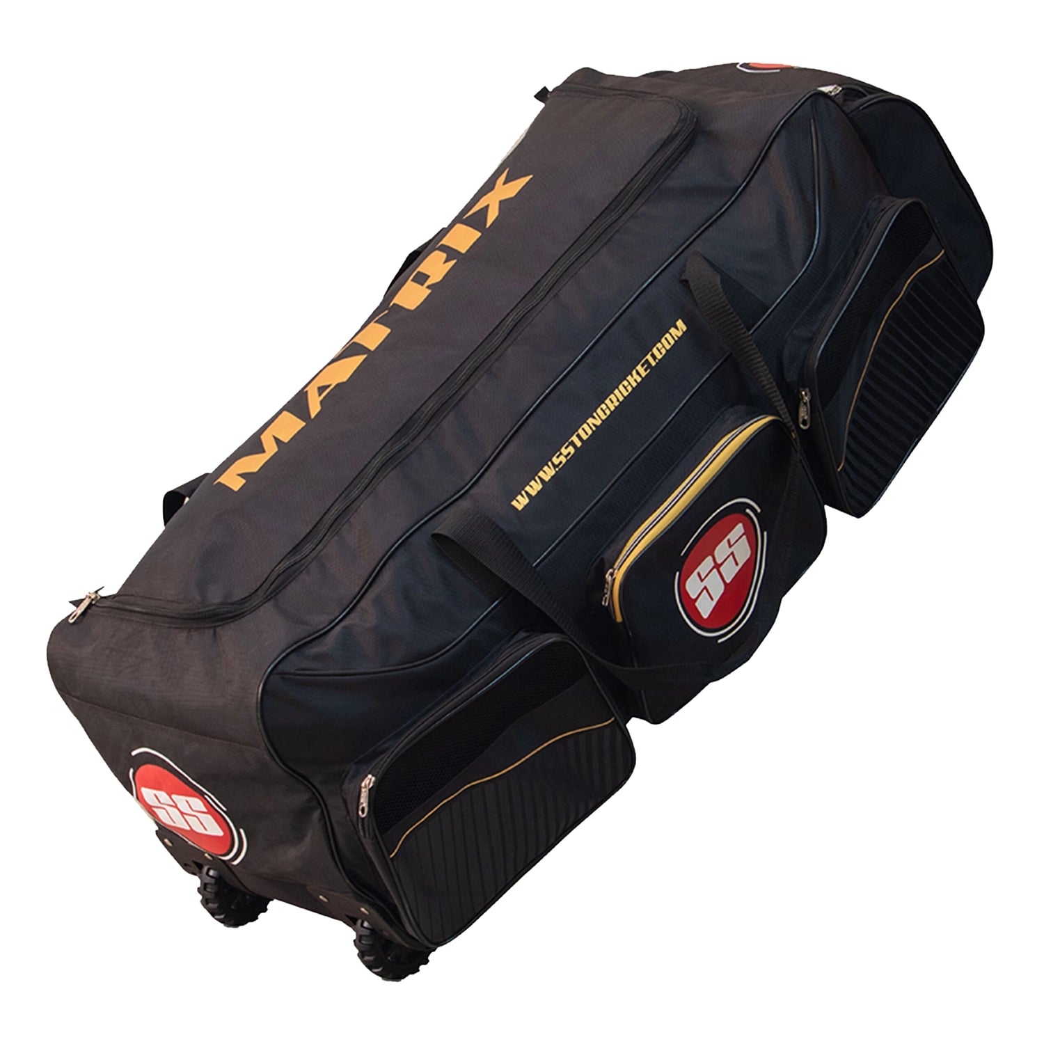 SS Matrix Cricket Kit Bag - Black (Wheel)