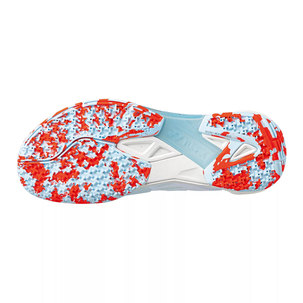 YONEX Power Cushion Cascade Drive 2 Badminton Shoes - White/ Water Blue - InstaSport