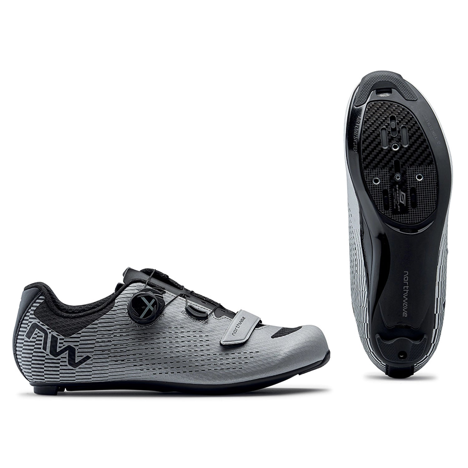 Northwave Storm Carbon 2 Men's Cycling Shoes - Silver Reflective