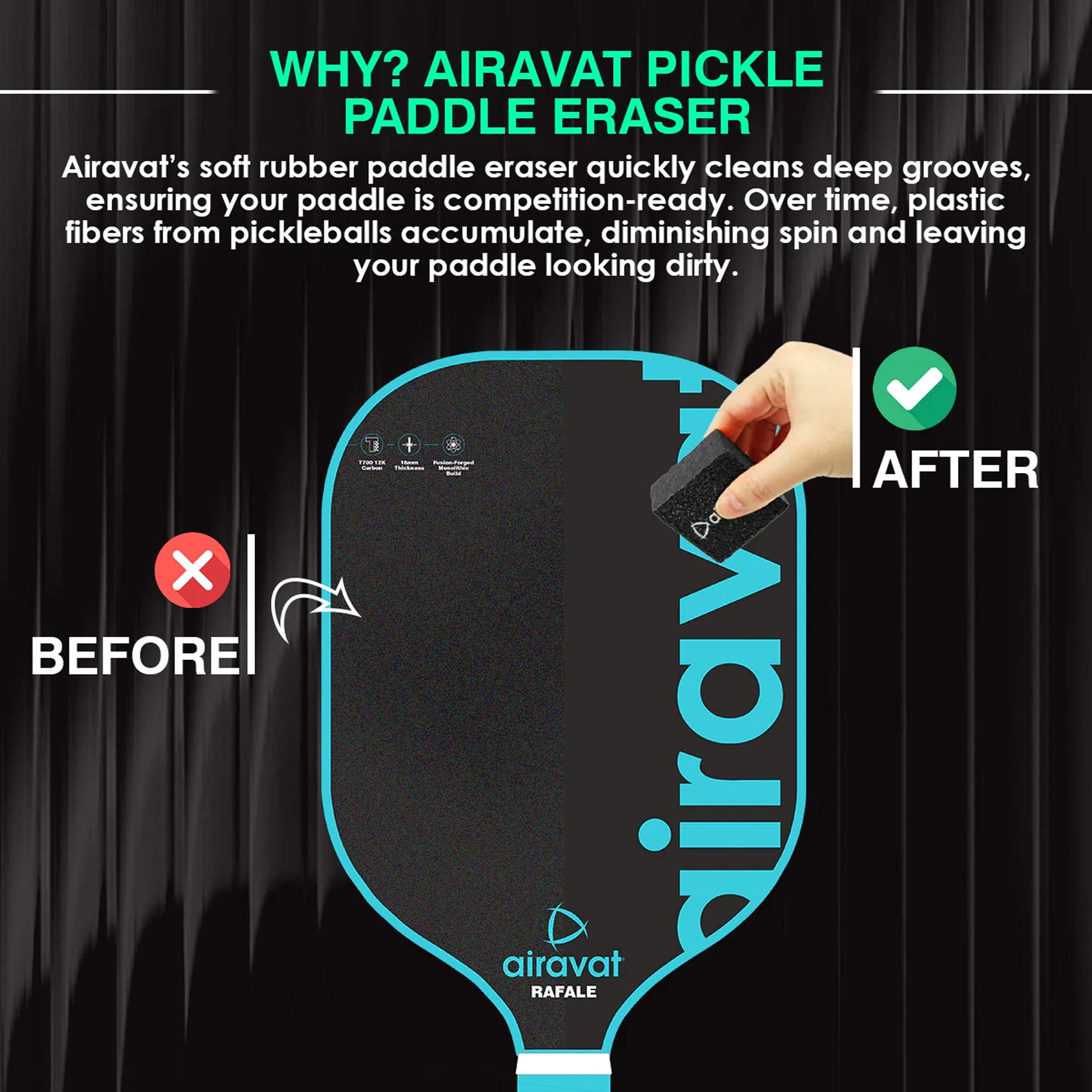 AIRAVAT PICKLEBALL ERASER
