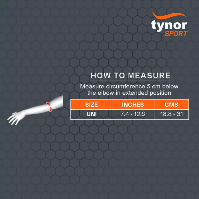 Tynor Elbow Wrap Neo - Black & Orange - InstaSport