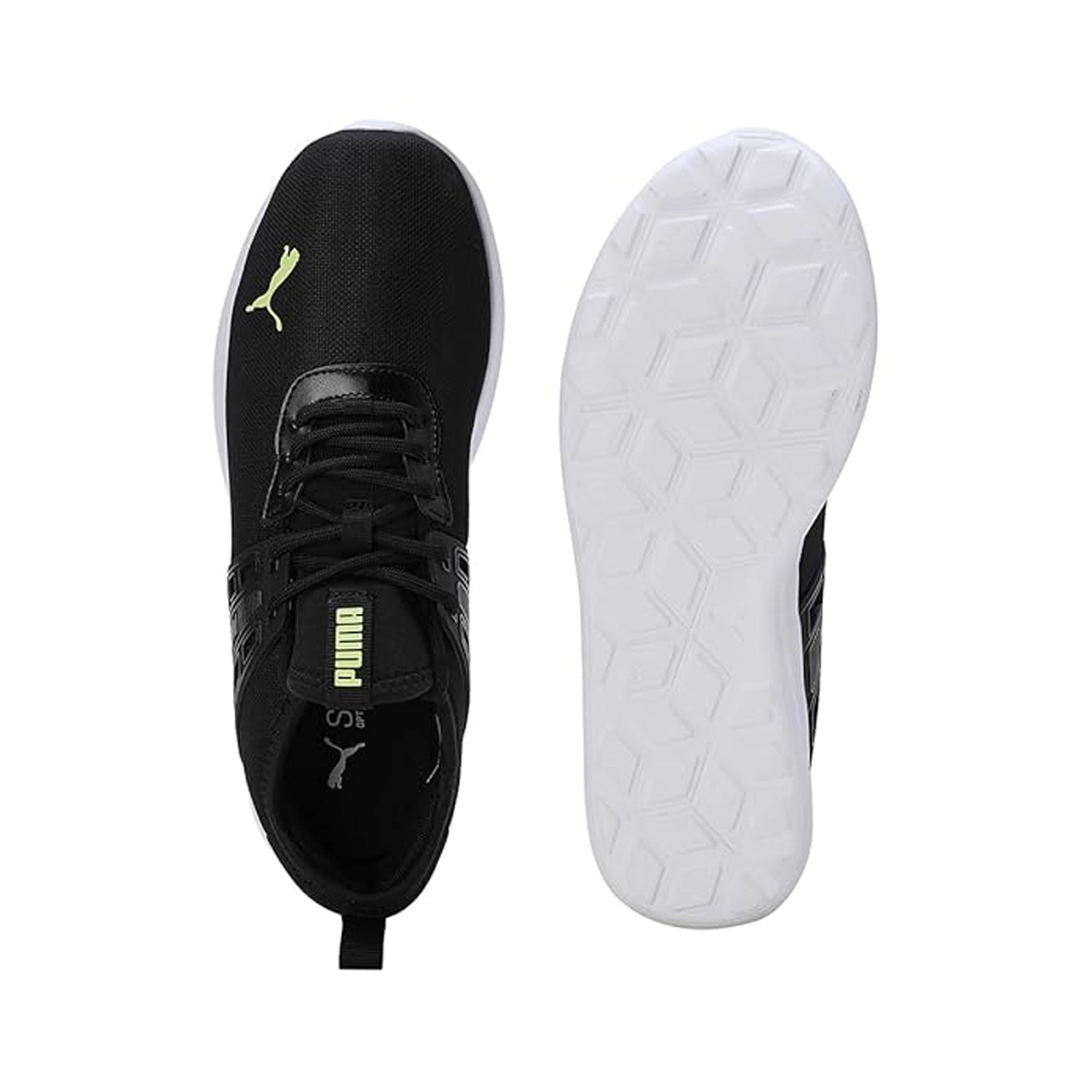 Puma Sprinter Men's Sneakers (Black-White-Yellow Burst) 39810501