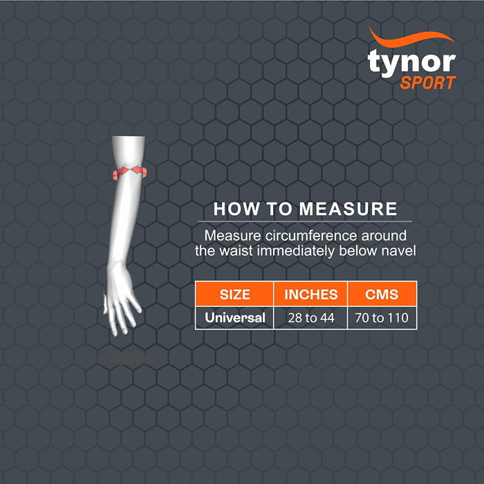 Tynor Tennis/ Golfer's Elbow Support Pro - Black & Orange - InstaSport