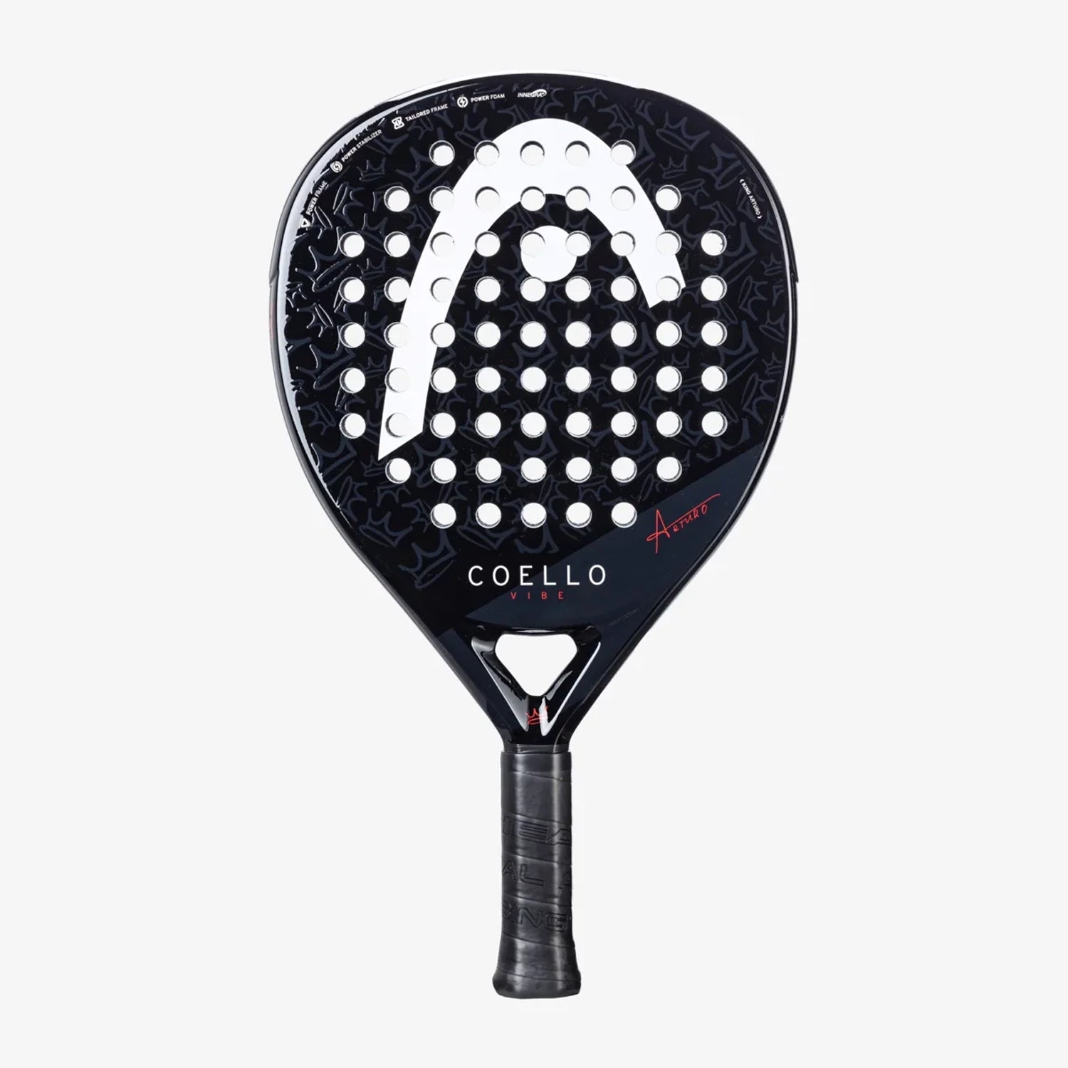 Head Coello Vibe 2025 Padel Racquet - Black/White