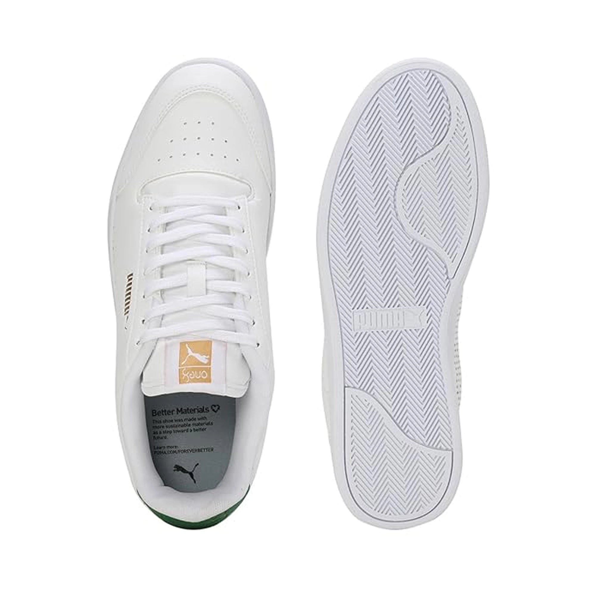 Puma Shuffle One8 V4 Better Men's Sneaker (White-Team Gold) 40163401