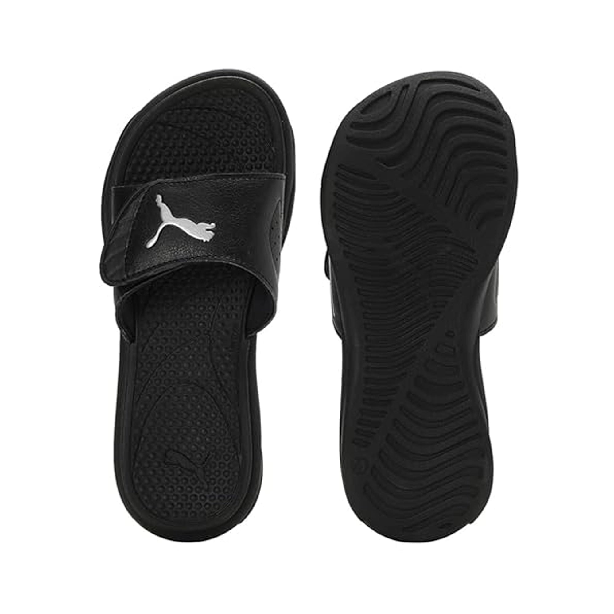 Puma Royalcat Comfort Softride Women's Slides (Black - Silver) 39671101