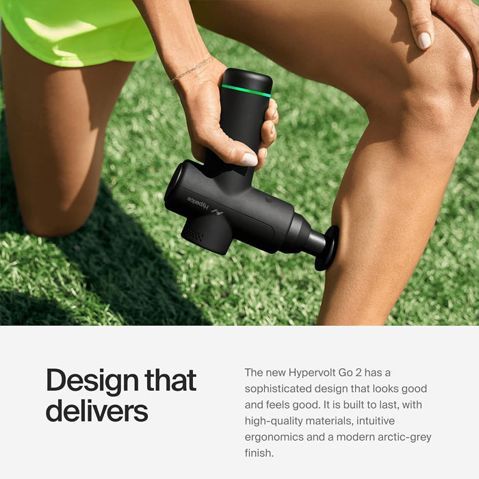 Hyperice Hypervolt Go 2 (Black) - Portable Percussion Massage Device - InstaSport