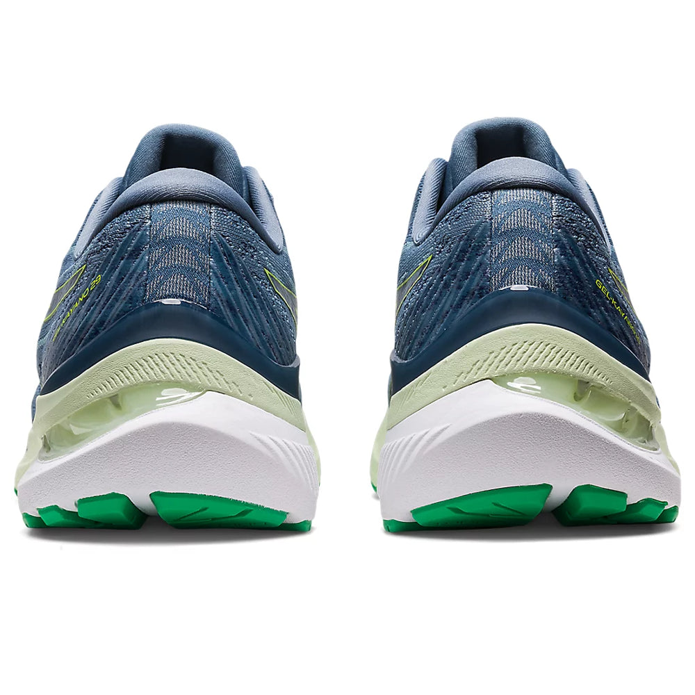 ASICS GEL-KAYANO 29 (M) - STEEL BLUE/LIME ZEST RUNNING SHOES - InstaSport