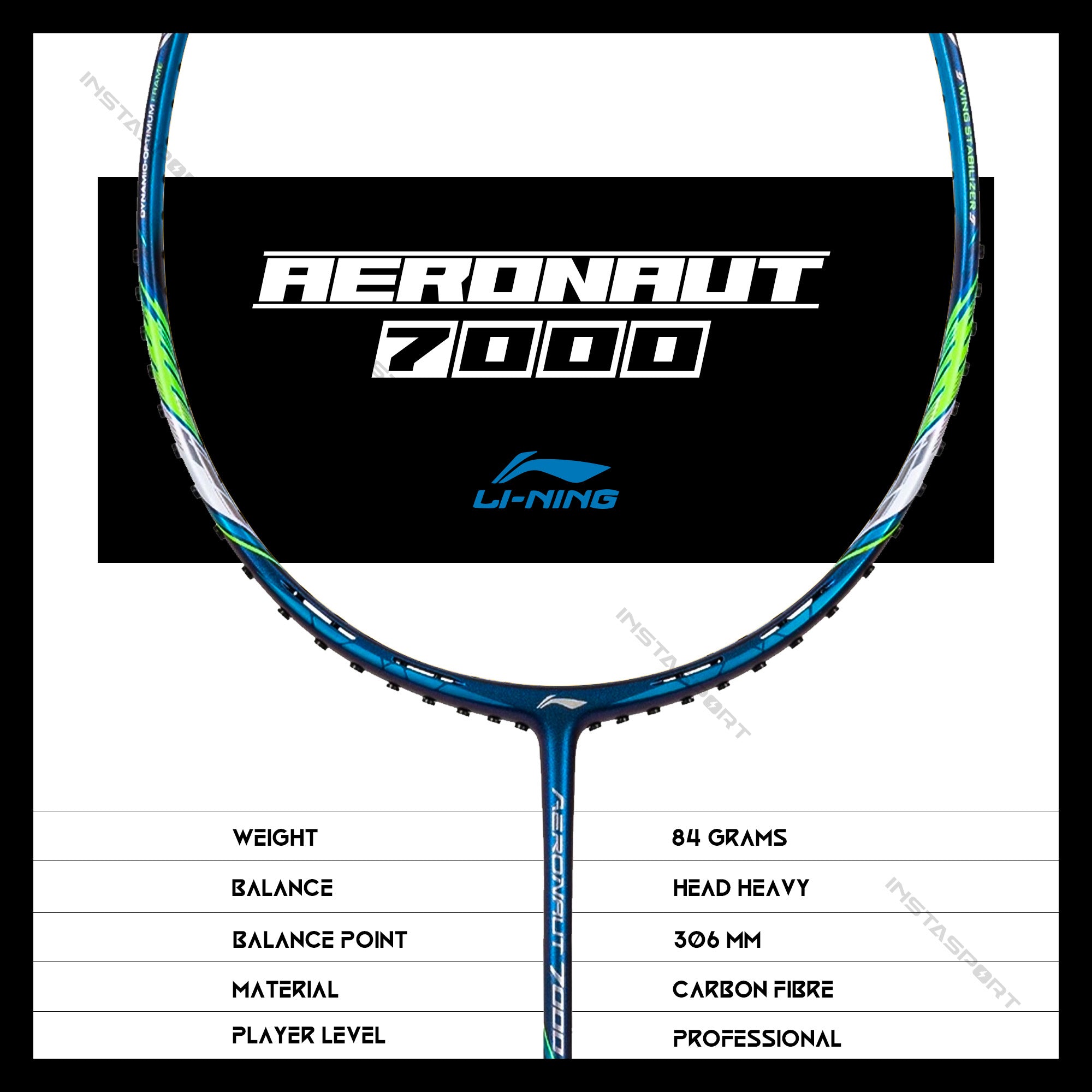 Li-Ning Aeronaut 7000 Unstrung Badminton Racket - InstaSport