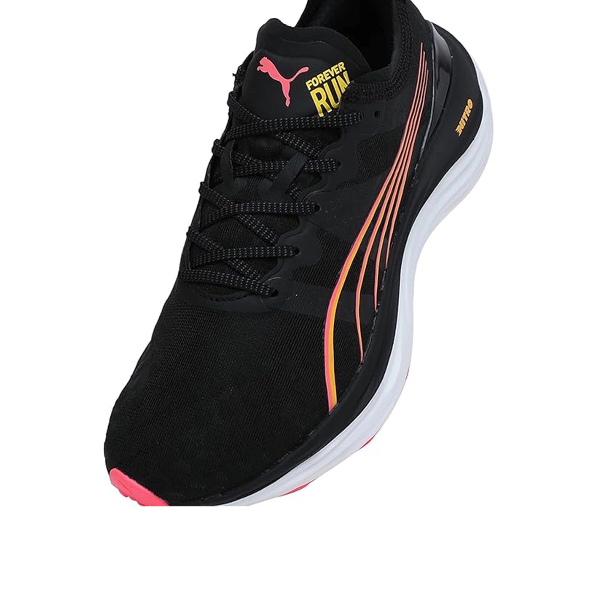 Puma Forever Run NITRO™ Women's Running Shoes (Black-Sunset Glow-Sun Stream) 37775819