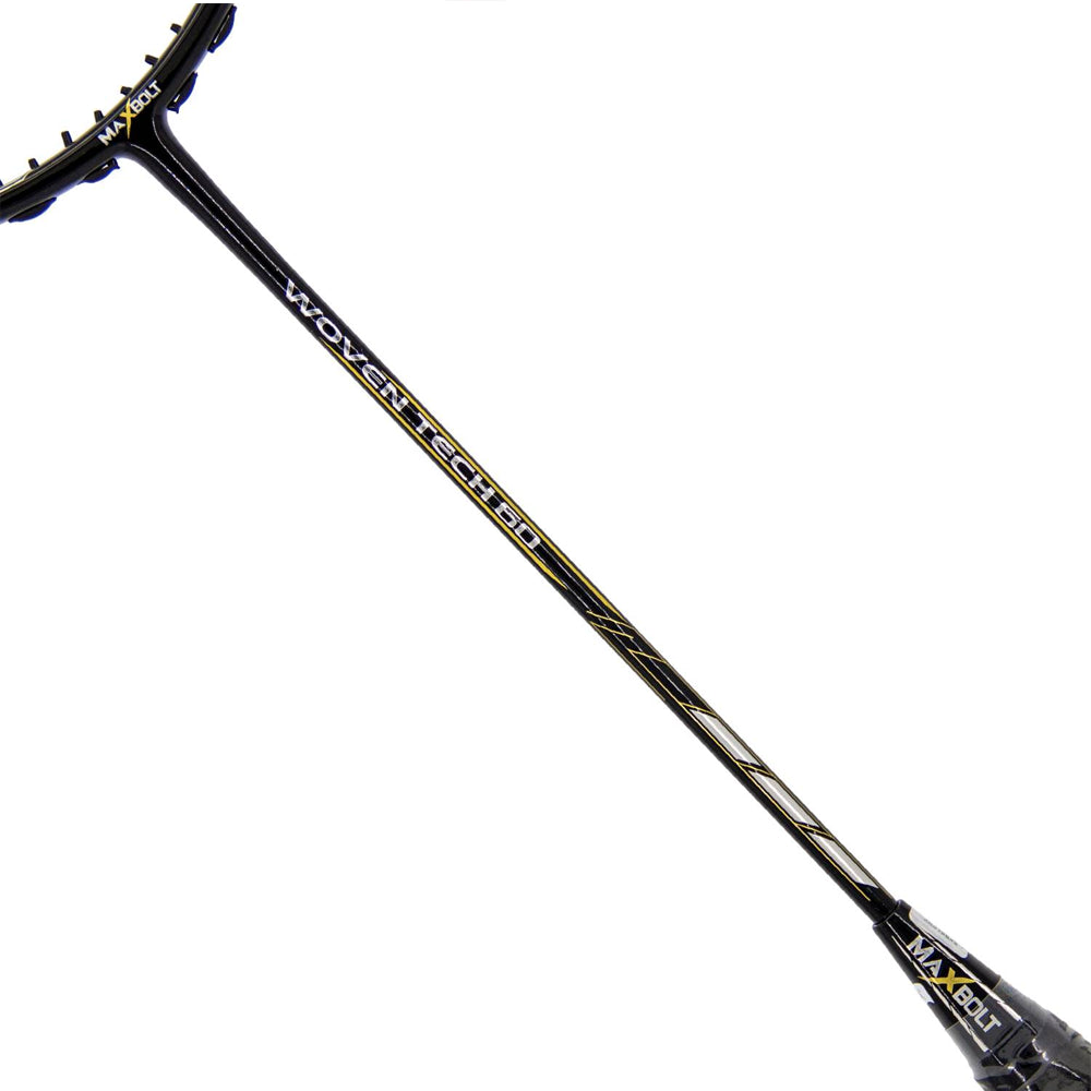 Maxbolt Woven Tech 60 Badminton Racket Black - InstaSport