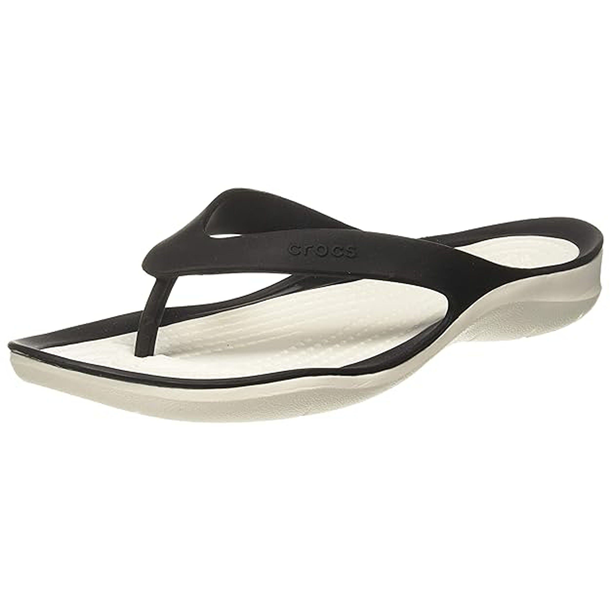 Crocs Women's Swiftwater Black/White Flip-Flops
