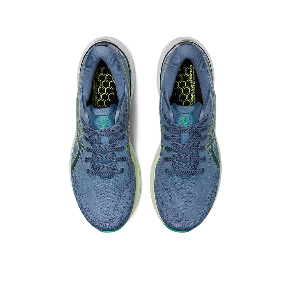 ASICS GEL-KAYANO 29 (M) - STEEL BLUE/LIME ZEST RUNNING SHOES - InstaSport