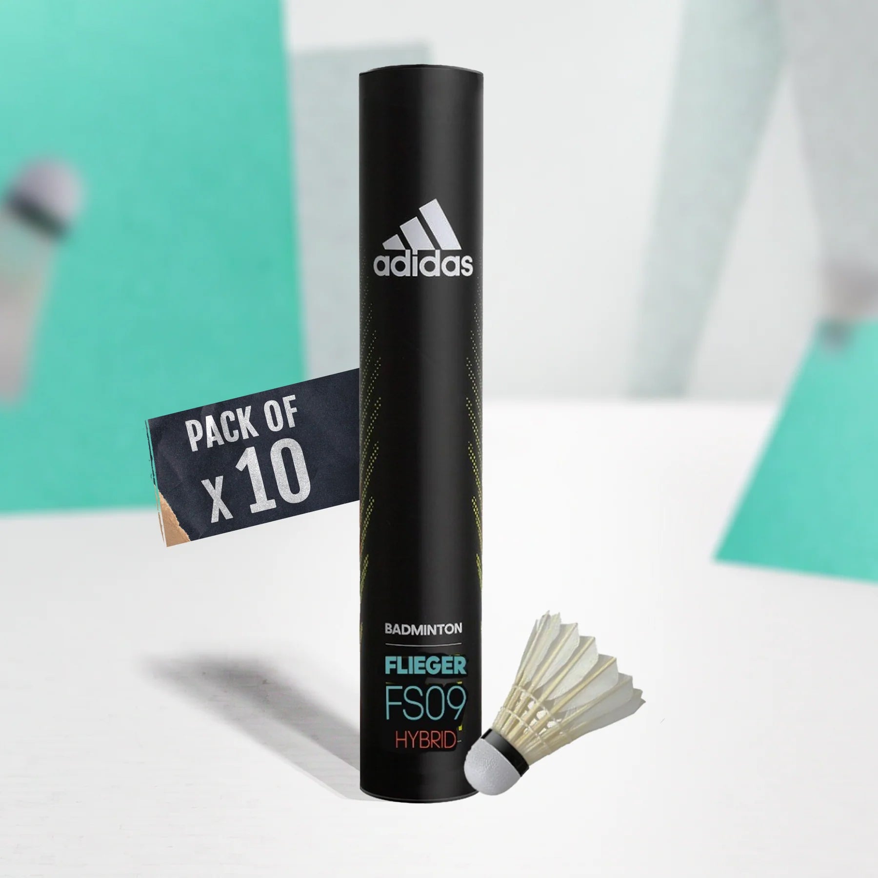 Adidas FS09 (Speed 76) Hybrid Badminton Shuttlecock (Pack Of 10)