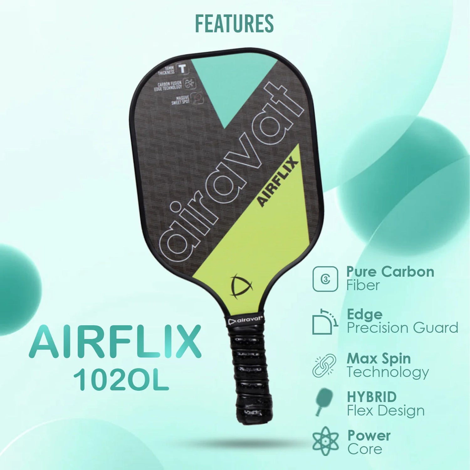 Airavat_Airflix_1020L_Pickleball_Paddle_Features_Instasport