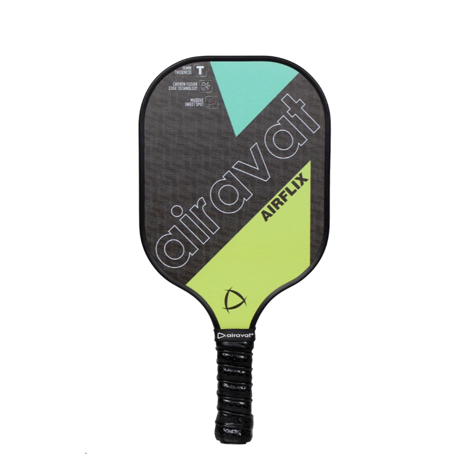 Airavat_Airflix_1020L_Pickleball_Paddle_NeonYellow_Fulimage_InstaSport