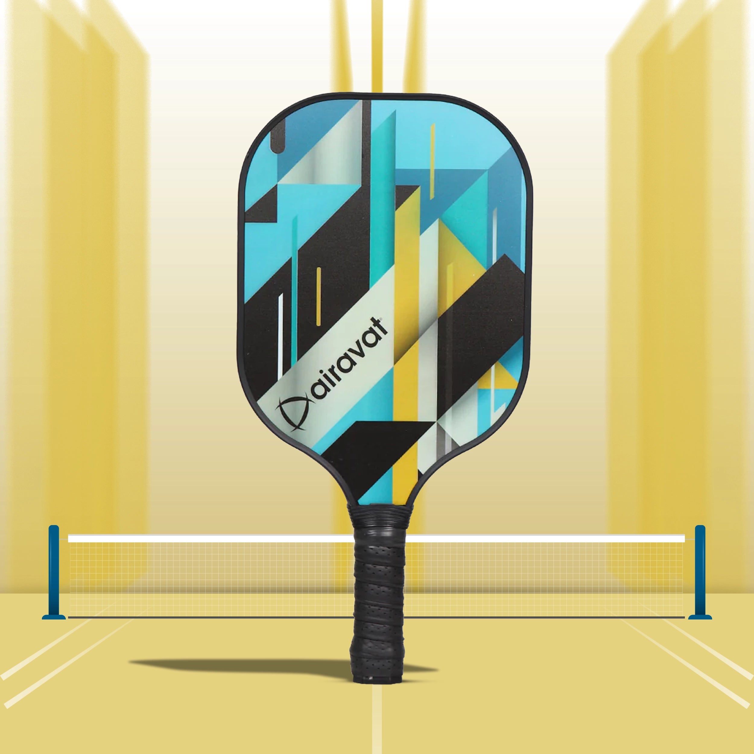 Airavat_Bang_Pickleball_Paddle_with_Fibreglass_surface_and_Polymer_Core_Teal_Instasport