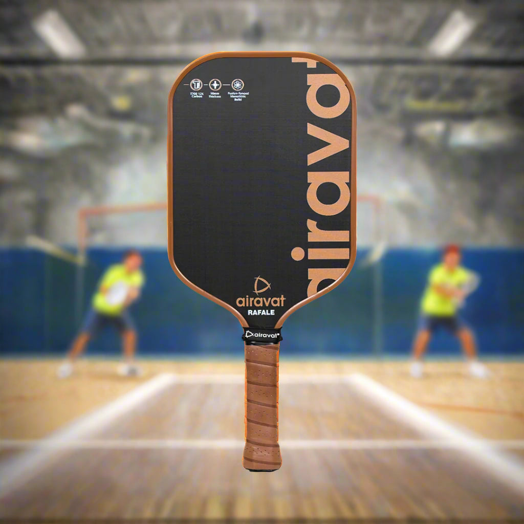 Airavat__Rafale_Pickleball_Paddle_7409_Brown_Frontview_Instasport