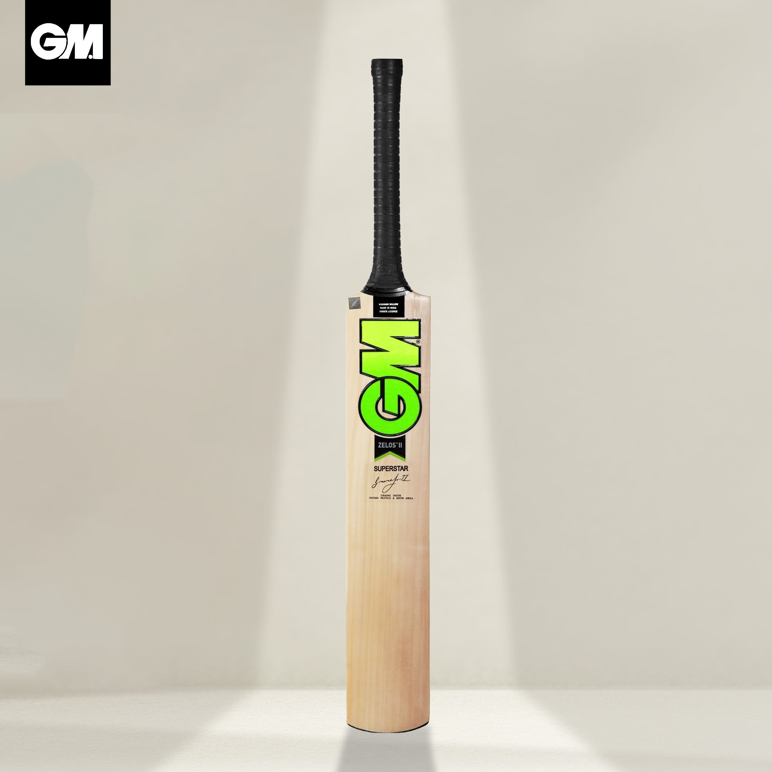 GM Zelos II Superstar Kashmir Willow Cricket Bat -SH - InstaSport