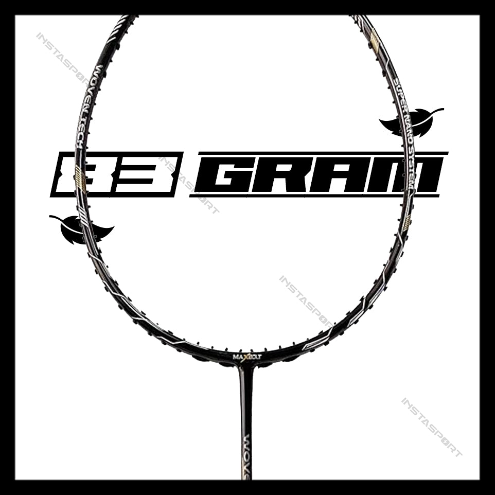 Maxbolt Woven Tech 60 Gold/Black Badminton Racket - InstaSport