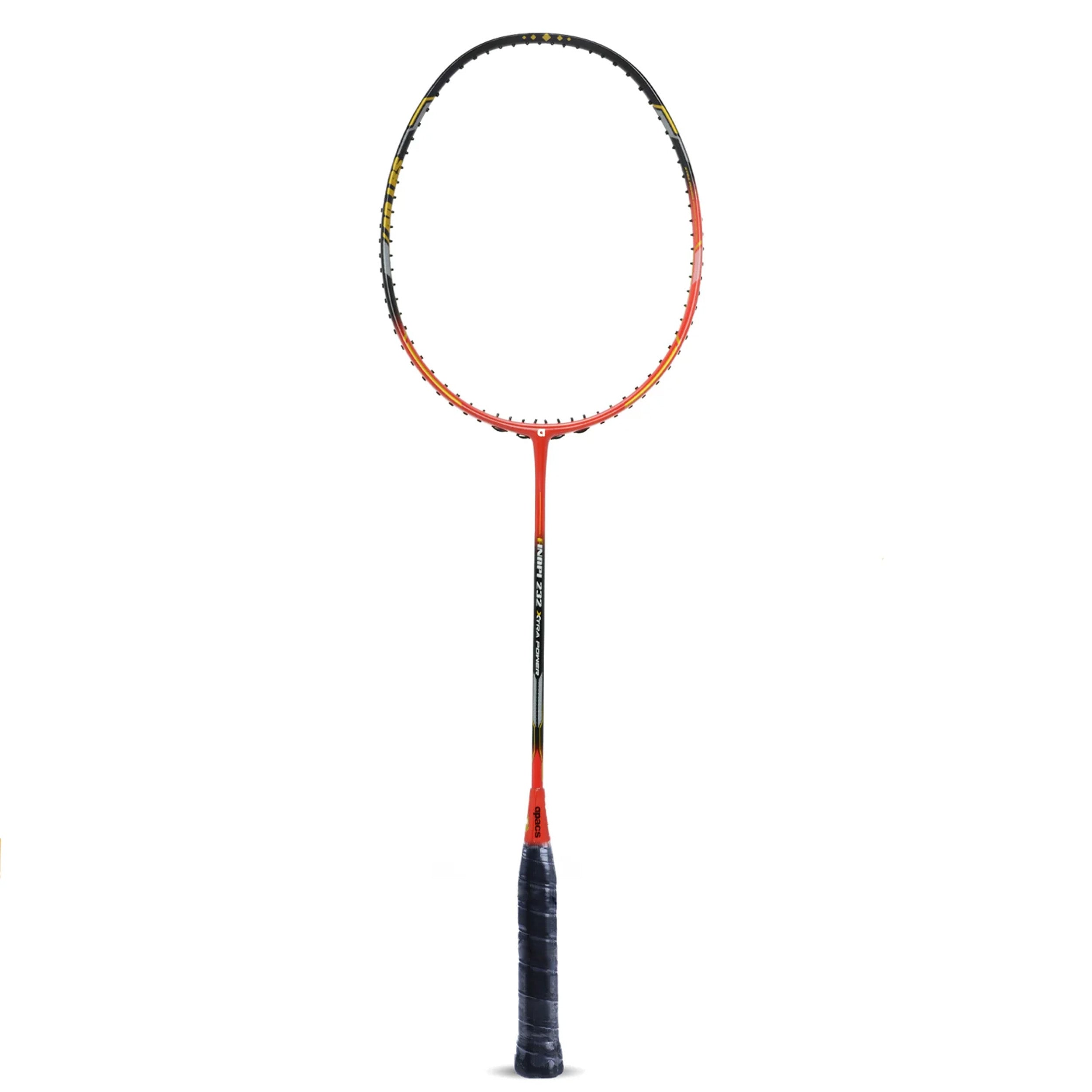 Apacs Finapi 232 XTRA Power Badminton Racket (Red Black) - InstaSport