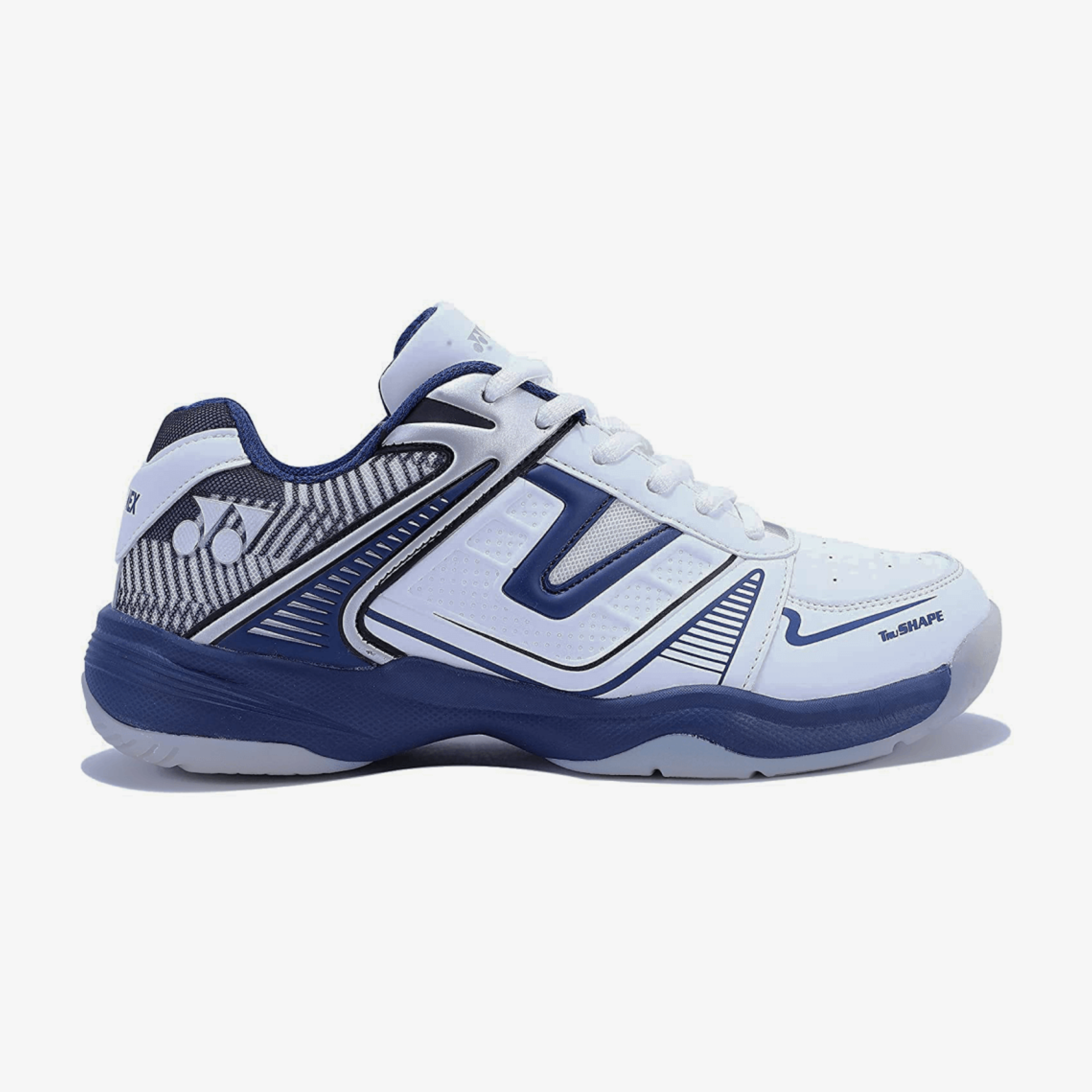 YONEX Tokyo 3 Badminton Shoes for Men (White/Navy Blue) - InstaSport