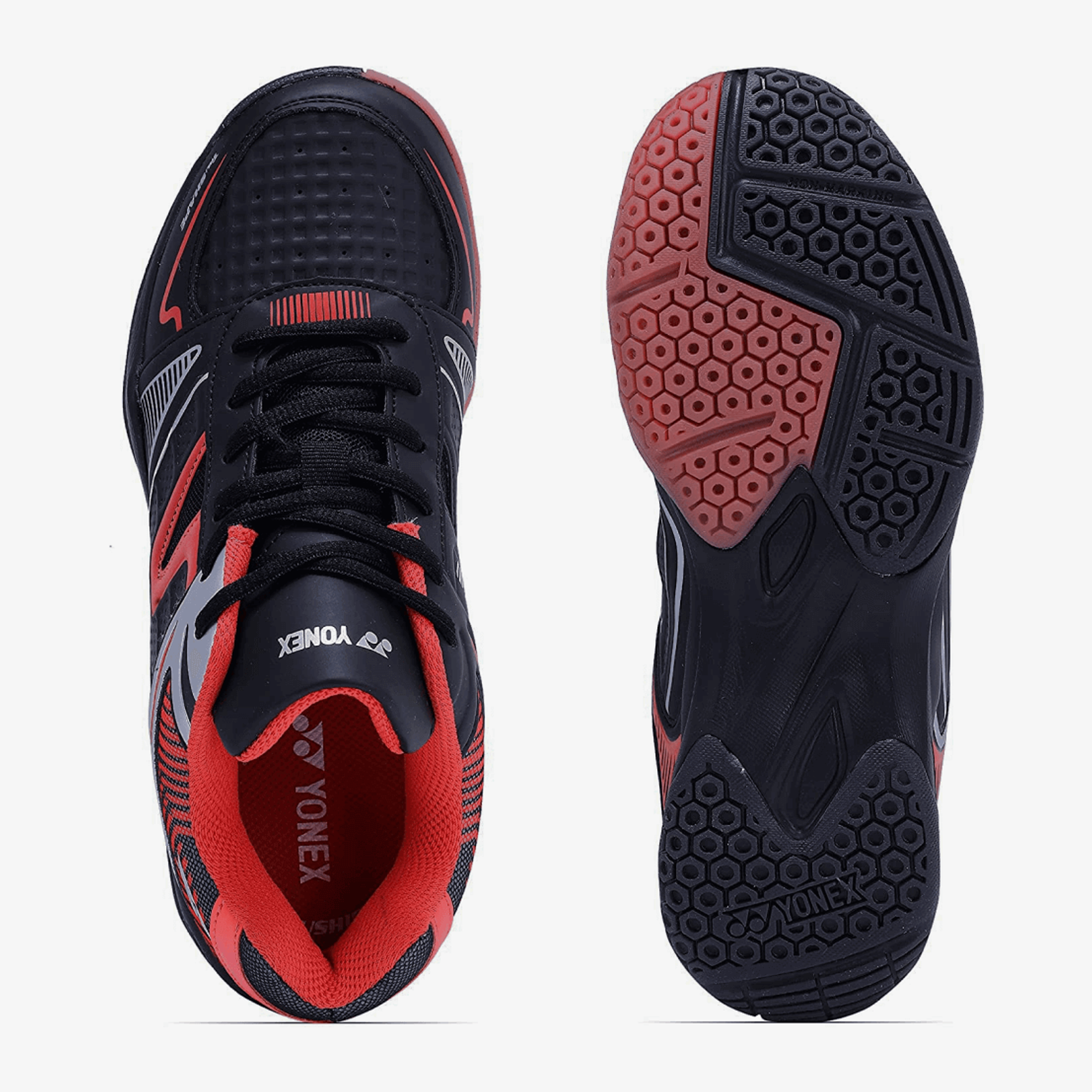 YONEX Tokyo 3 Badminton Shoes for Men (Black/Red) - InstaSport