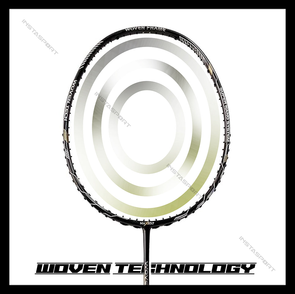 Maxbolt Woven Tech 60 Gold/Black Badminton Racket - InstaSport