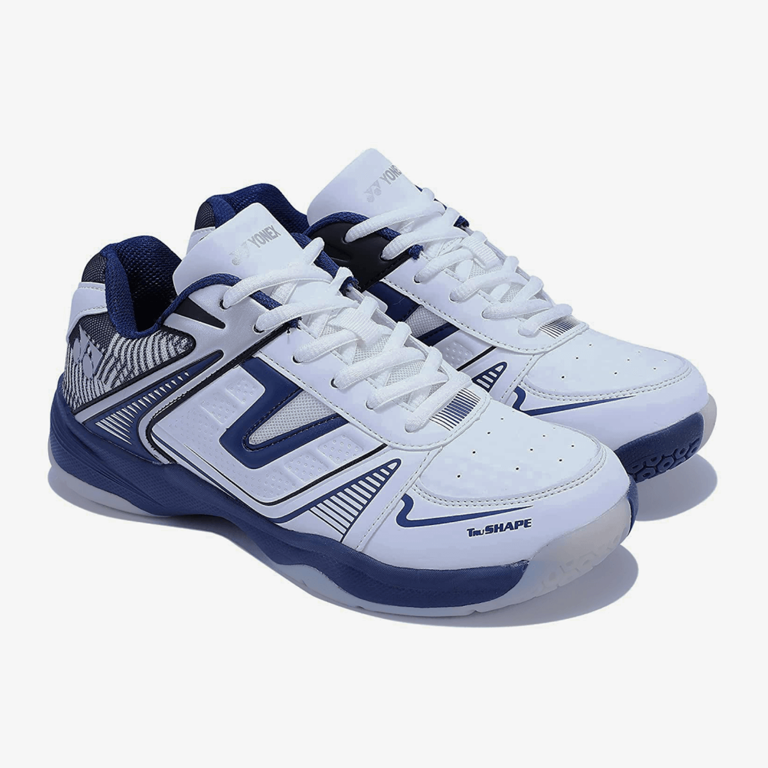 YONEX Tokyo 3 Badminton Shoes for Men (White/Navy Blue) - InstaSport