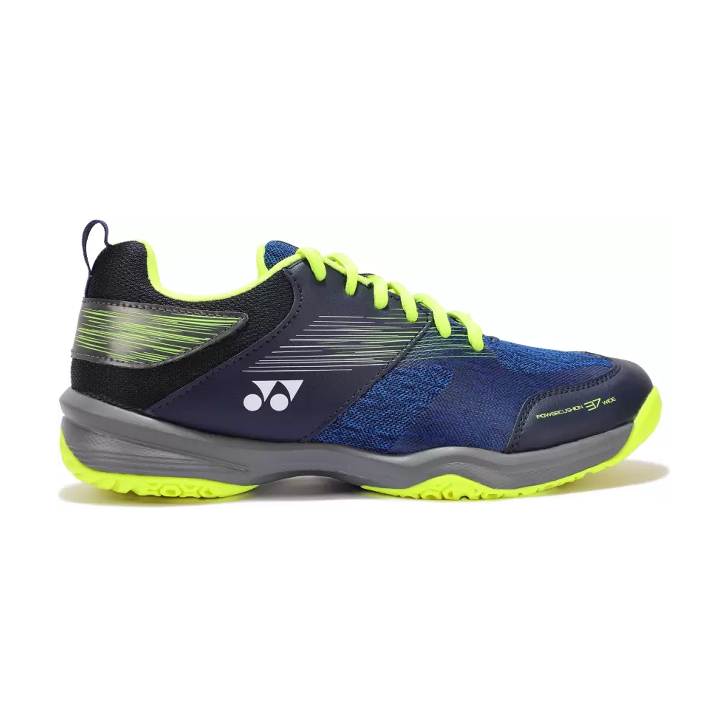 YONEX Power Cushion SHB 37 Wide (Navy/Yellow) Badminton Shoes - InstaSport