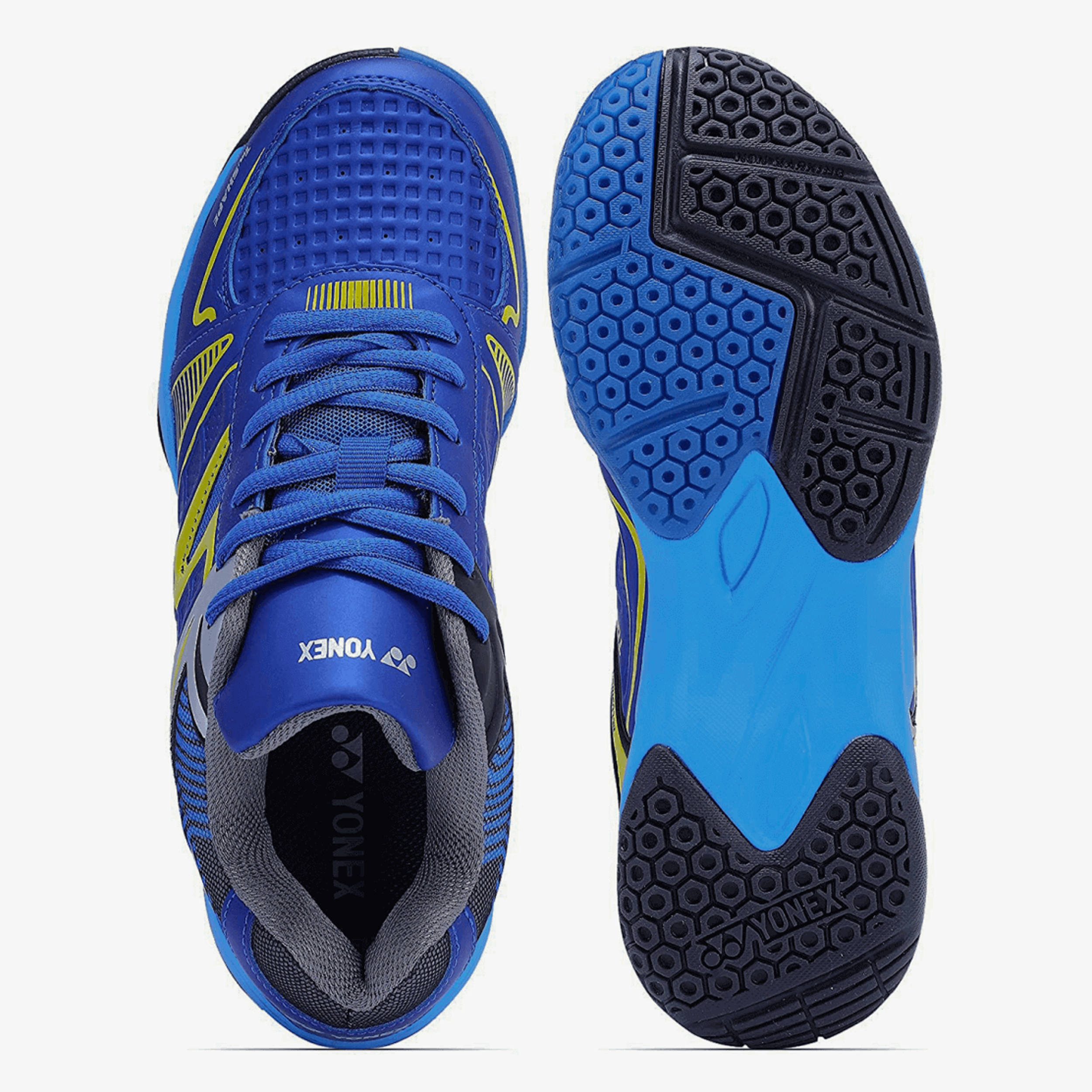 YONEX Tokyo 3 Men's Badminton Shoes (Bright Blue/Yellow) - InstaSport