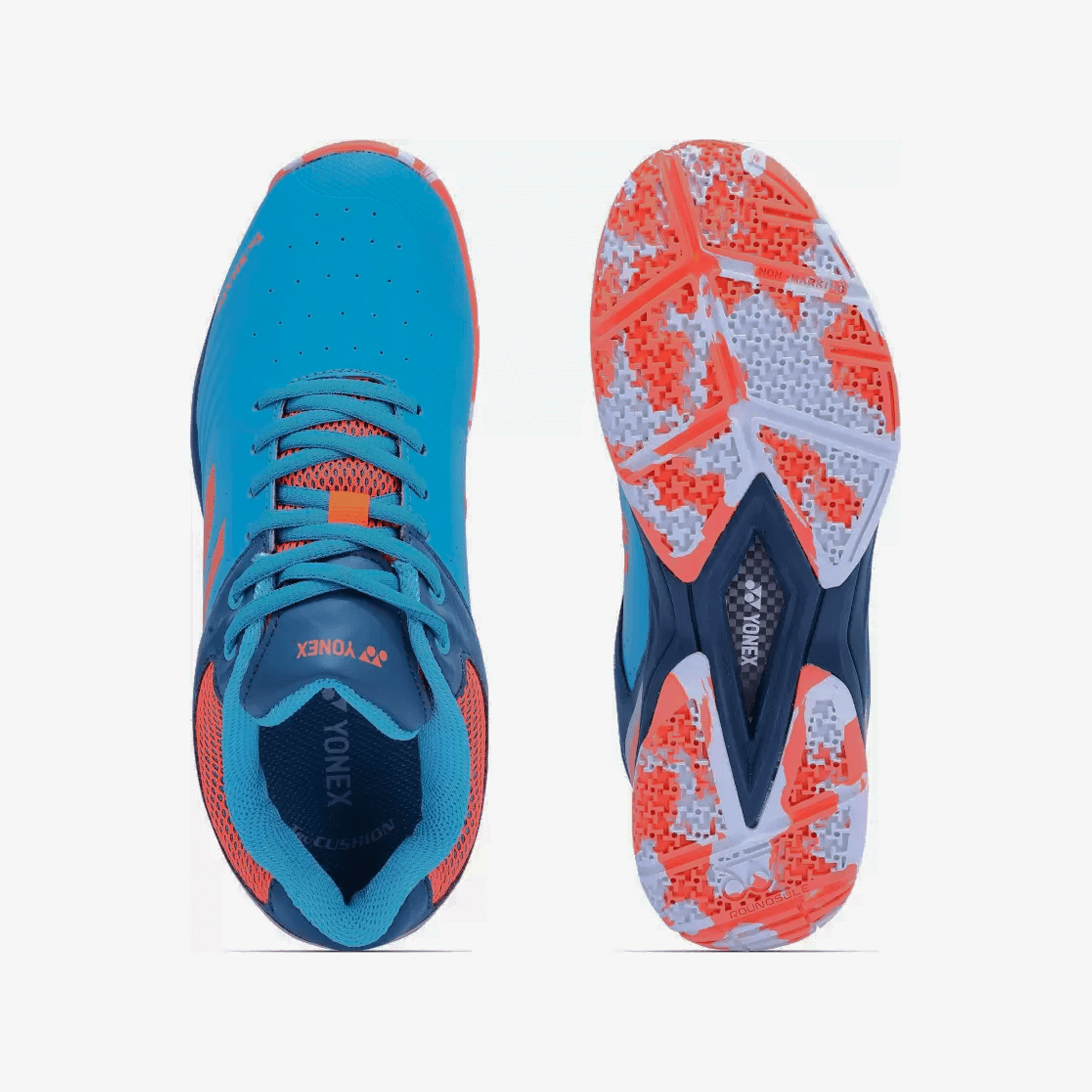 YONEX Akayu Super 6 Badminton Shoes for Men (Midnight Turquoise Crystal Teal Fire) - InstaSport