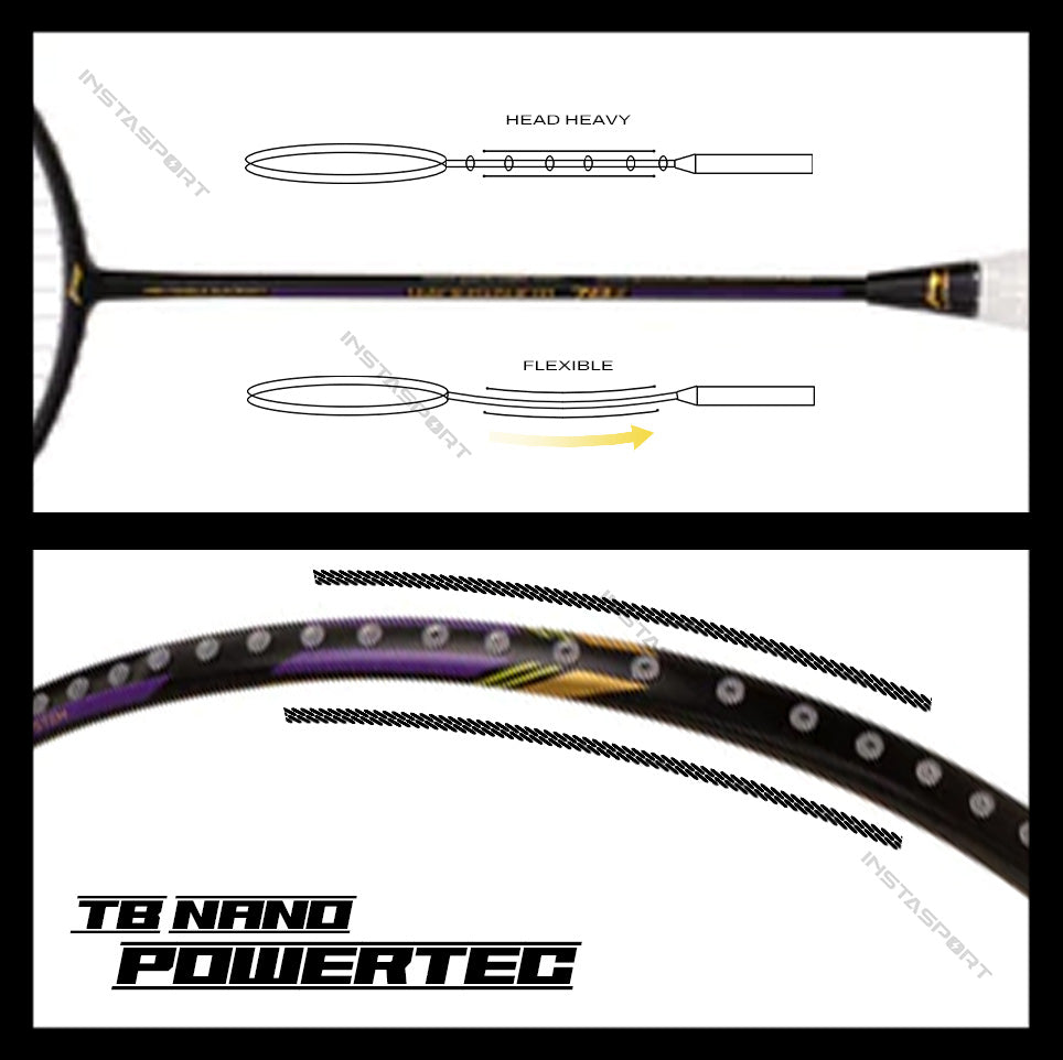 Li-Ning Windstorm 78+ (Black) Badminton Racket - InstaSport